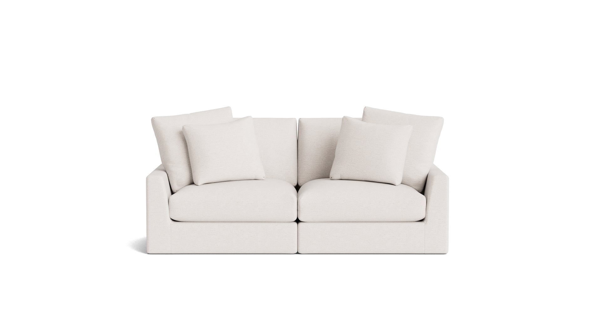 Breeze 2-Piece Modular Sofa, Large, Nomad Snow_image