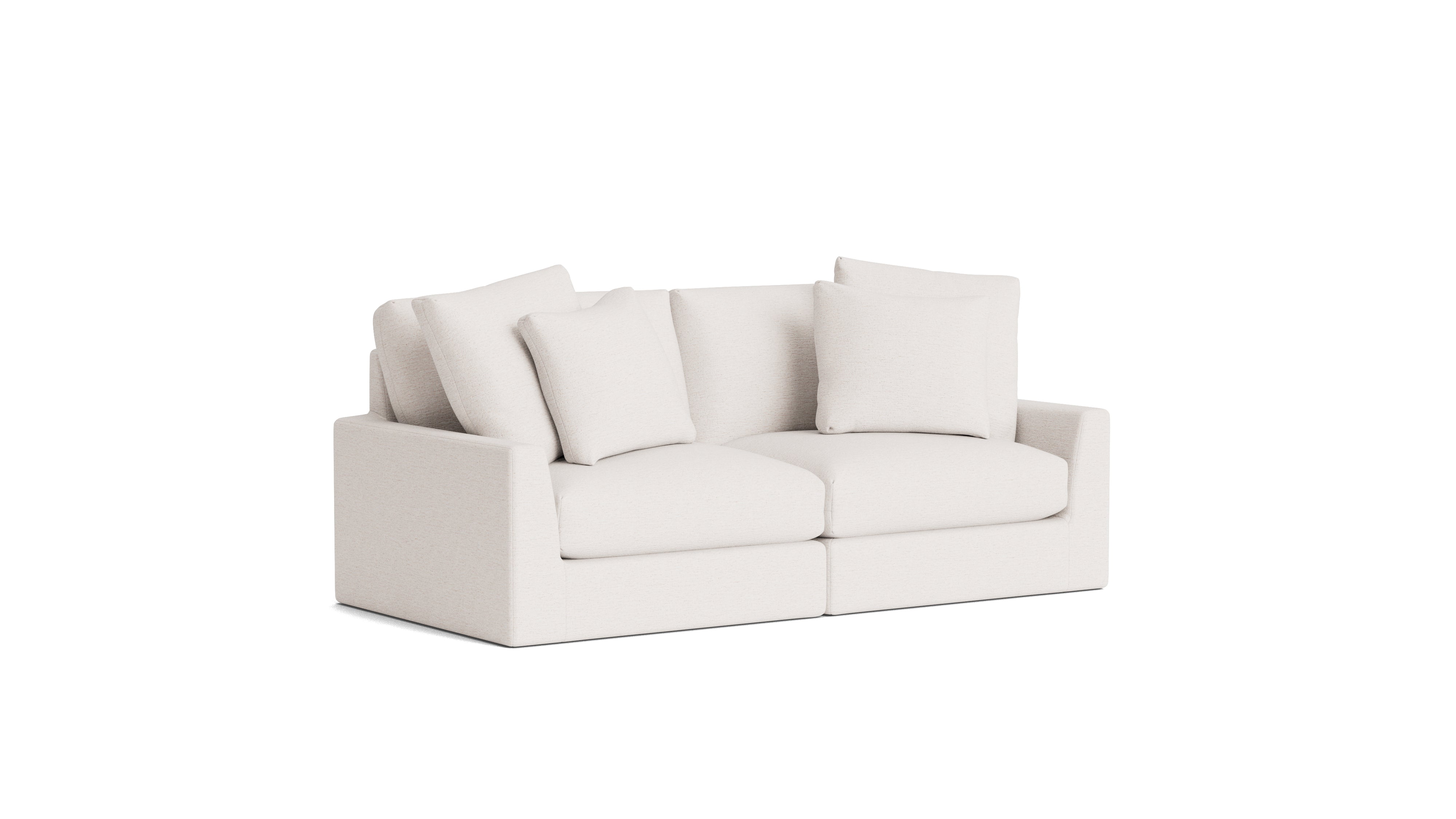 Breeze 2-Piece Modular Sofa, Large, Nomad Snow
