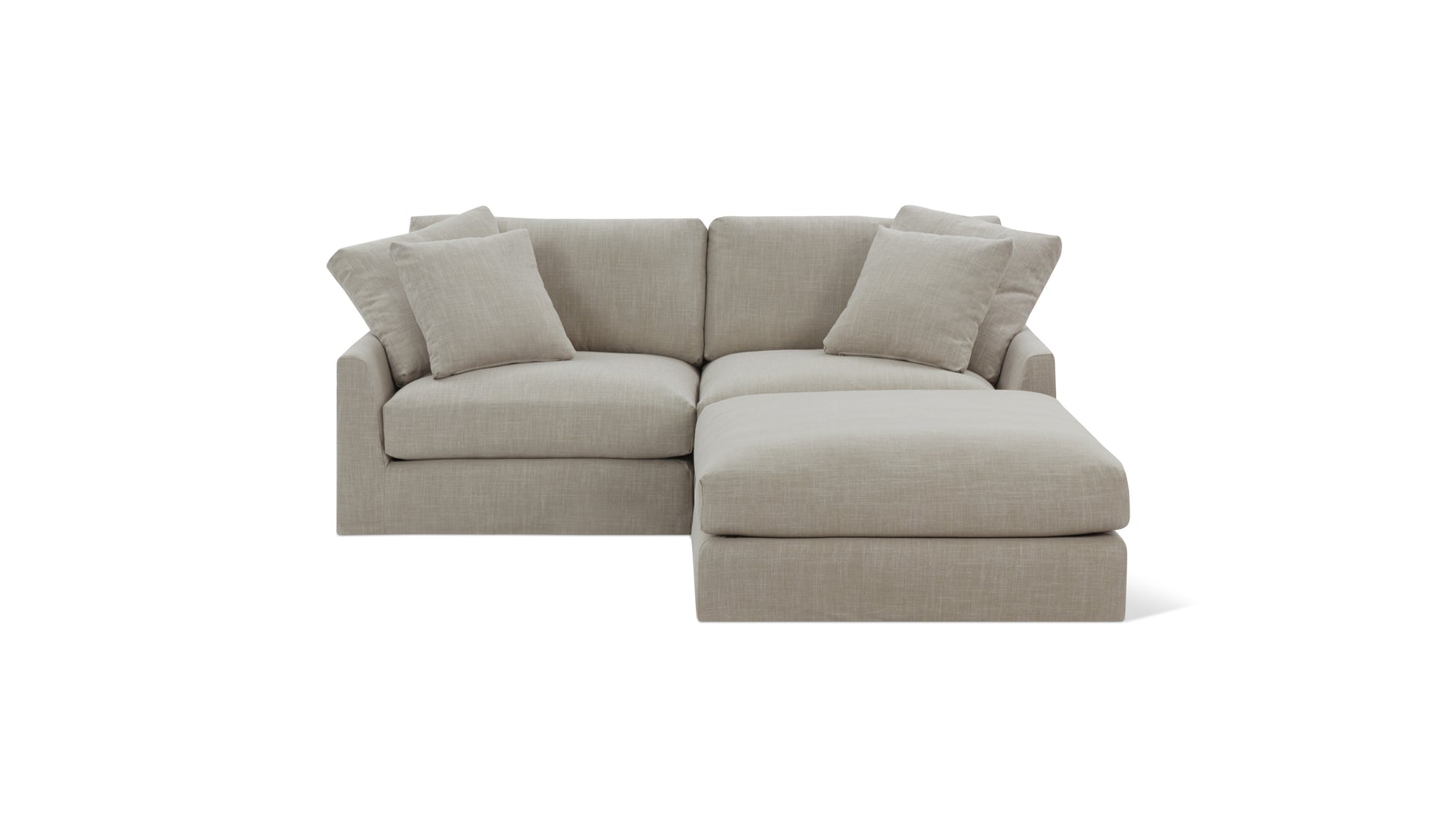 Breeze 3-Piece Modular Sectional, Large, Light Pebble_image
