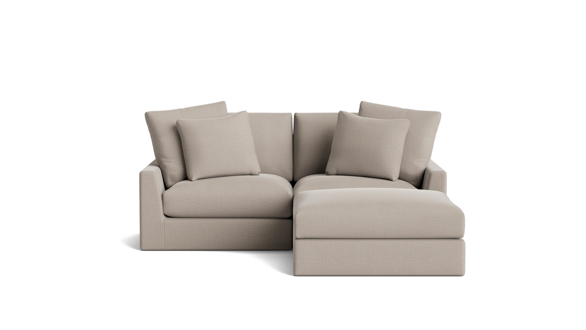 Breeze 3-Piece Modular Sectional, Large, Light Pebble_image