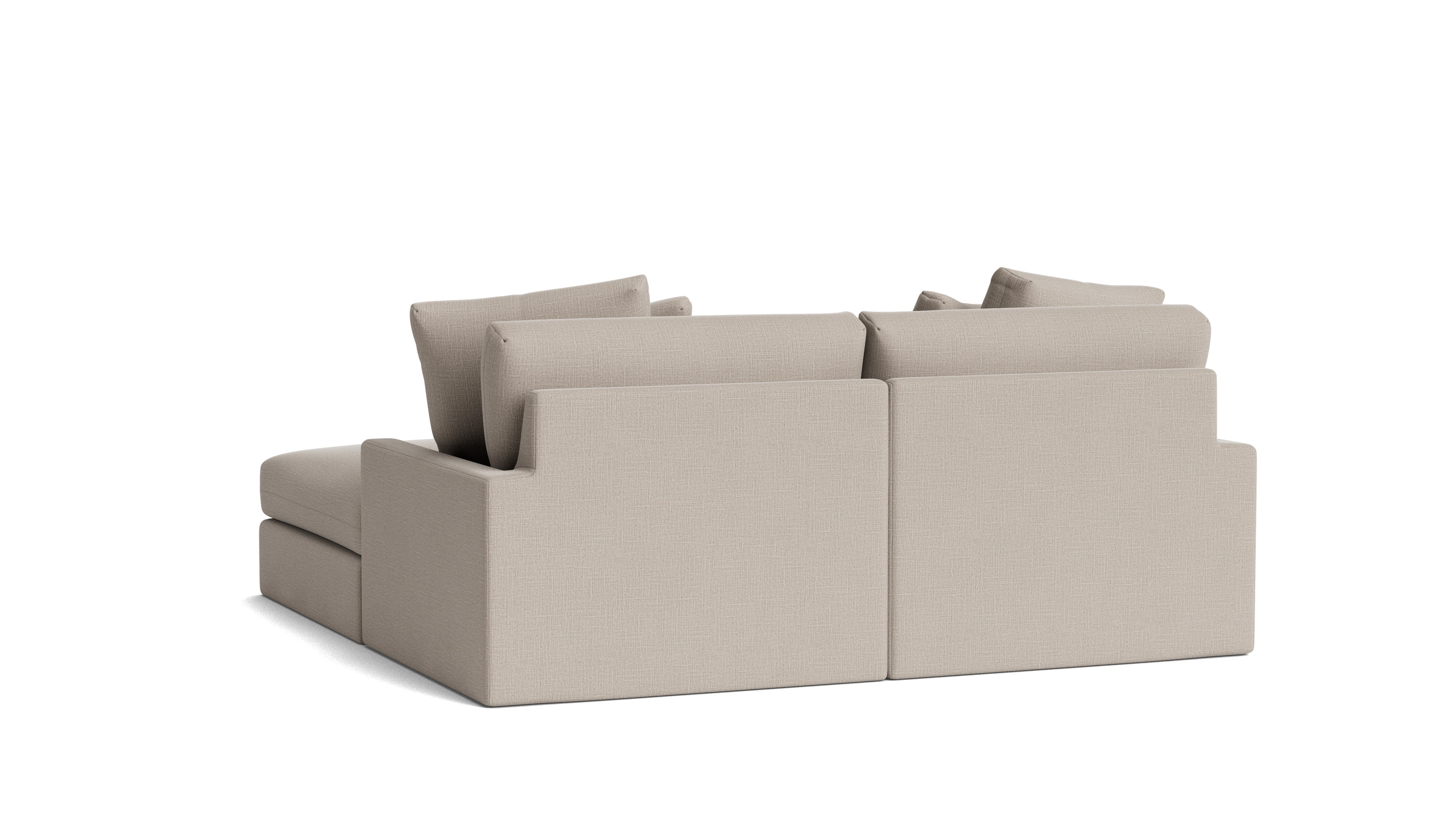 Breeze 3-Piece Modular Sectional, Large, Light Pebble