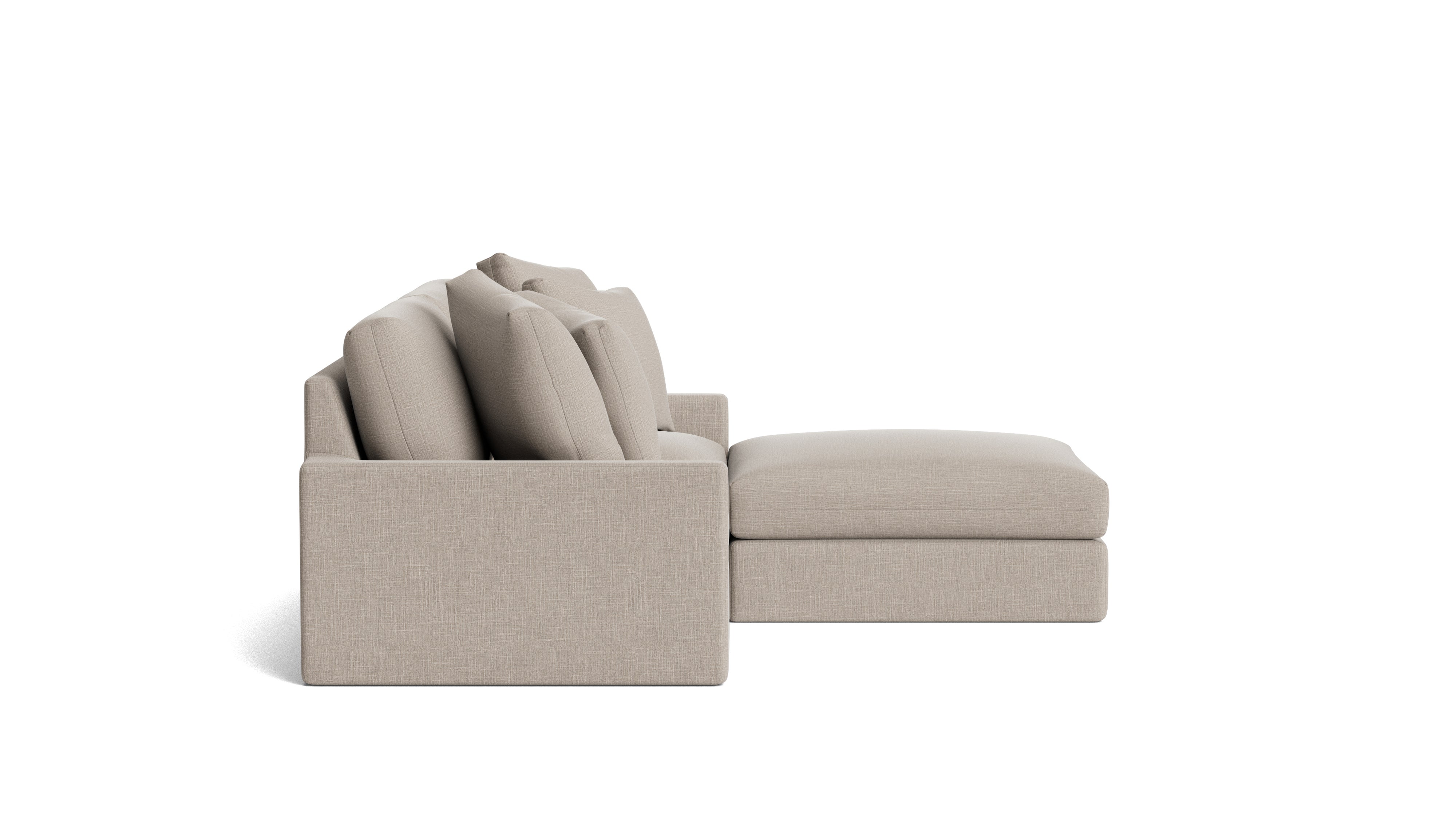 Breeze 3-Piece Modular Sectional, Large, Light Pebble
