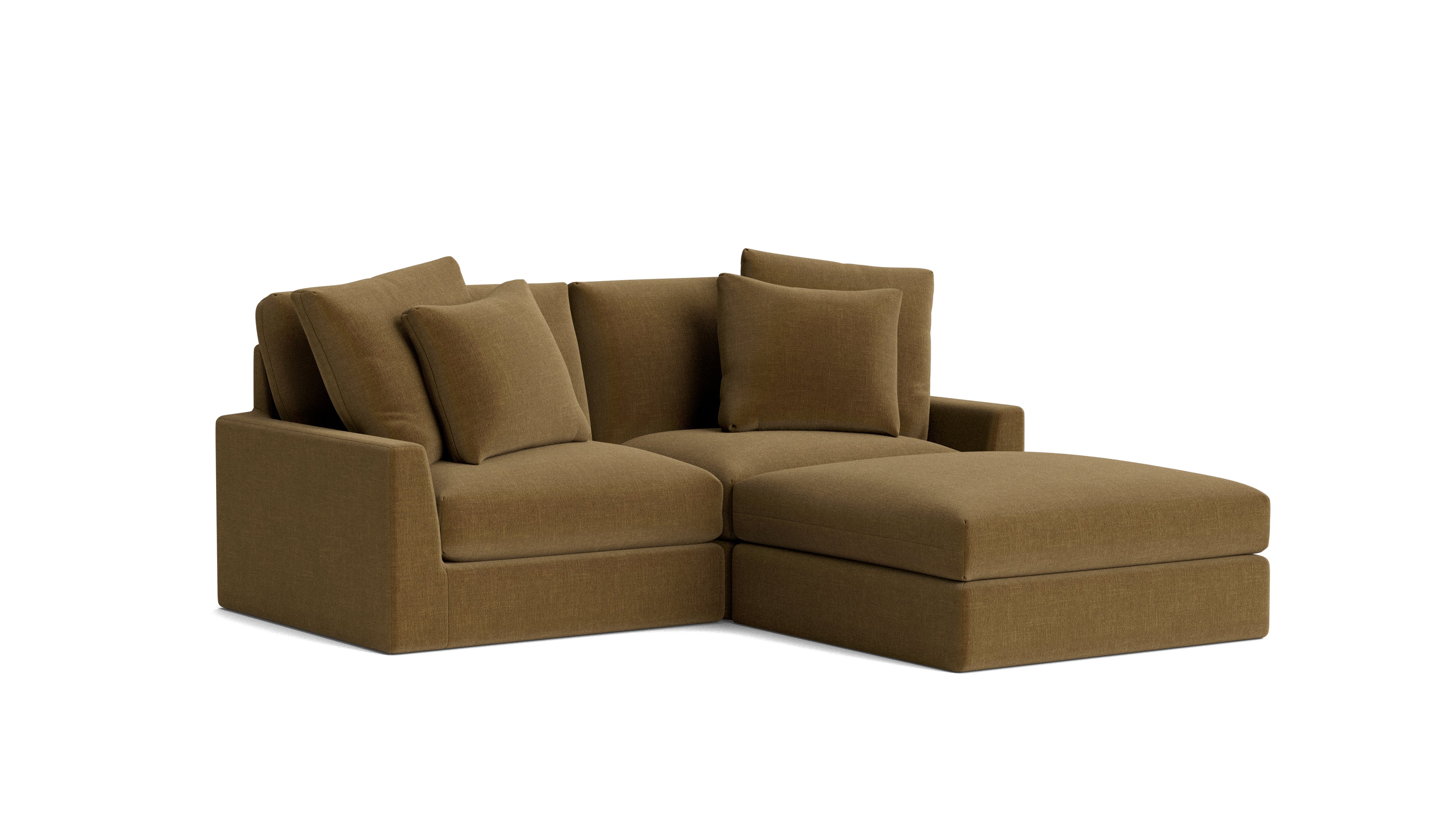 Breeze 3-Piece Modular Sectional, Large, Bronze