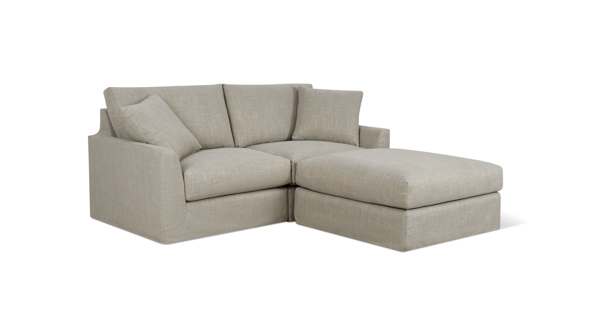 Breeze 3-Piece Modular Sectional, Standard, Light Pebble_image