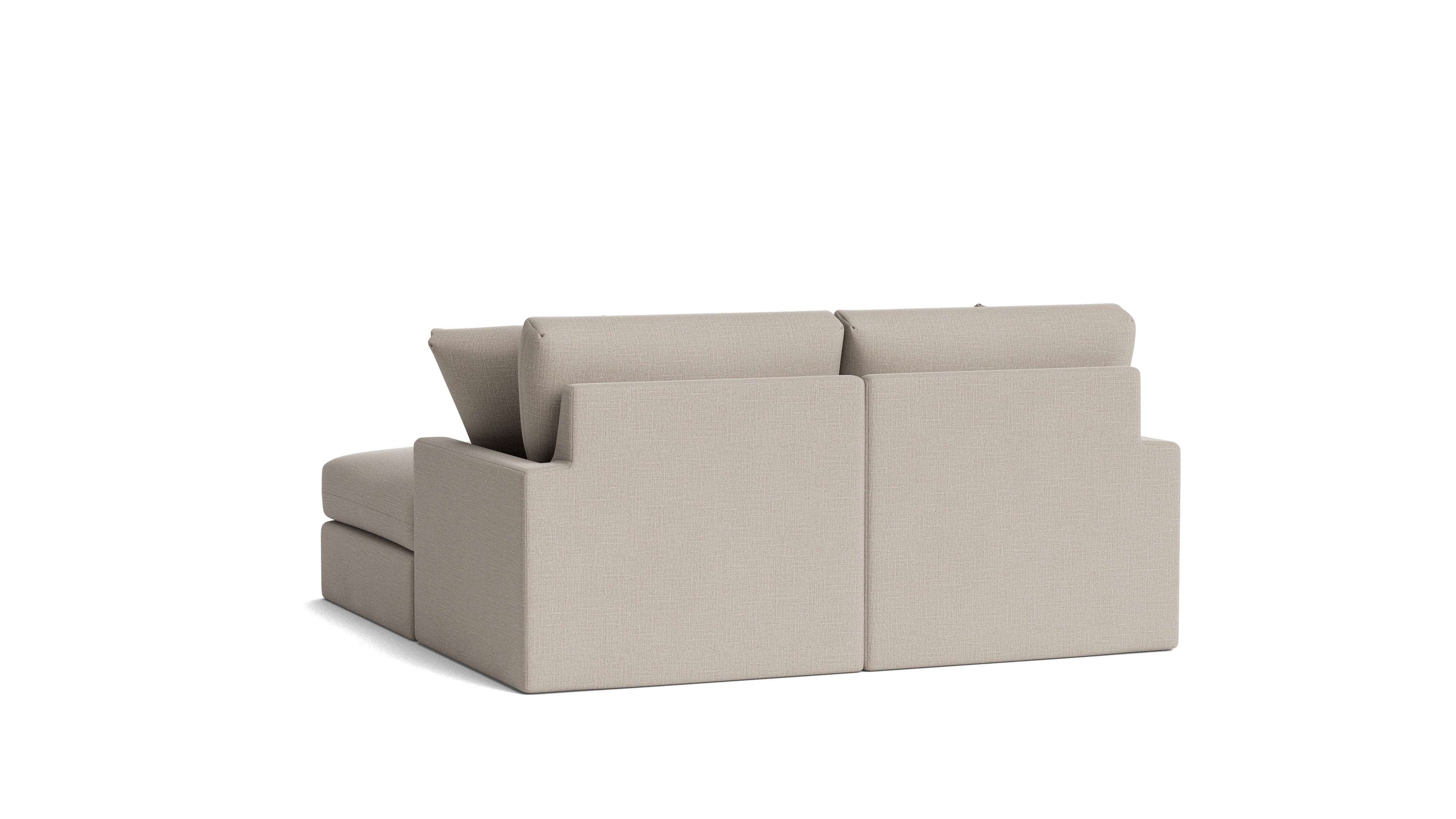 Breeze 3-Piece Modular Sectional, Standard, Light Pebble