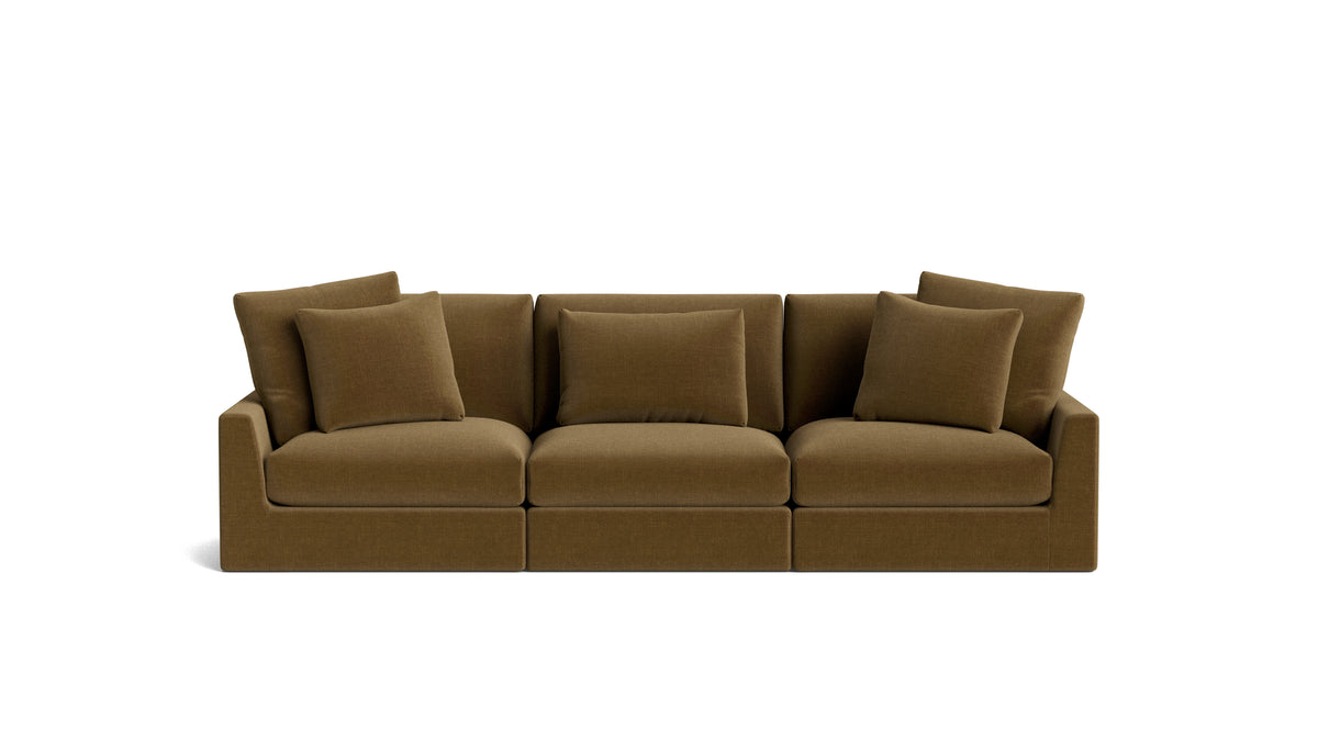 Breeze 3-Piece Modular Sofa, Large, Bronze