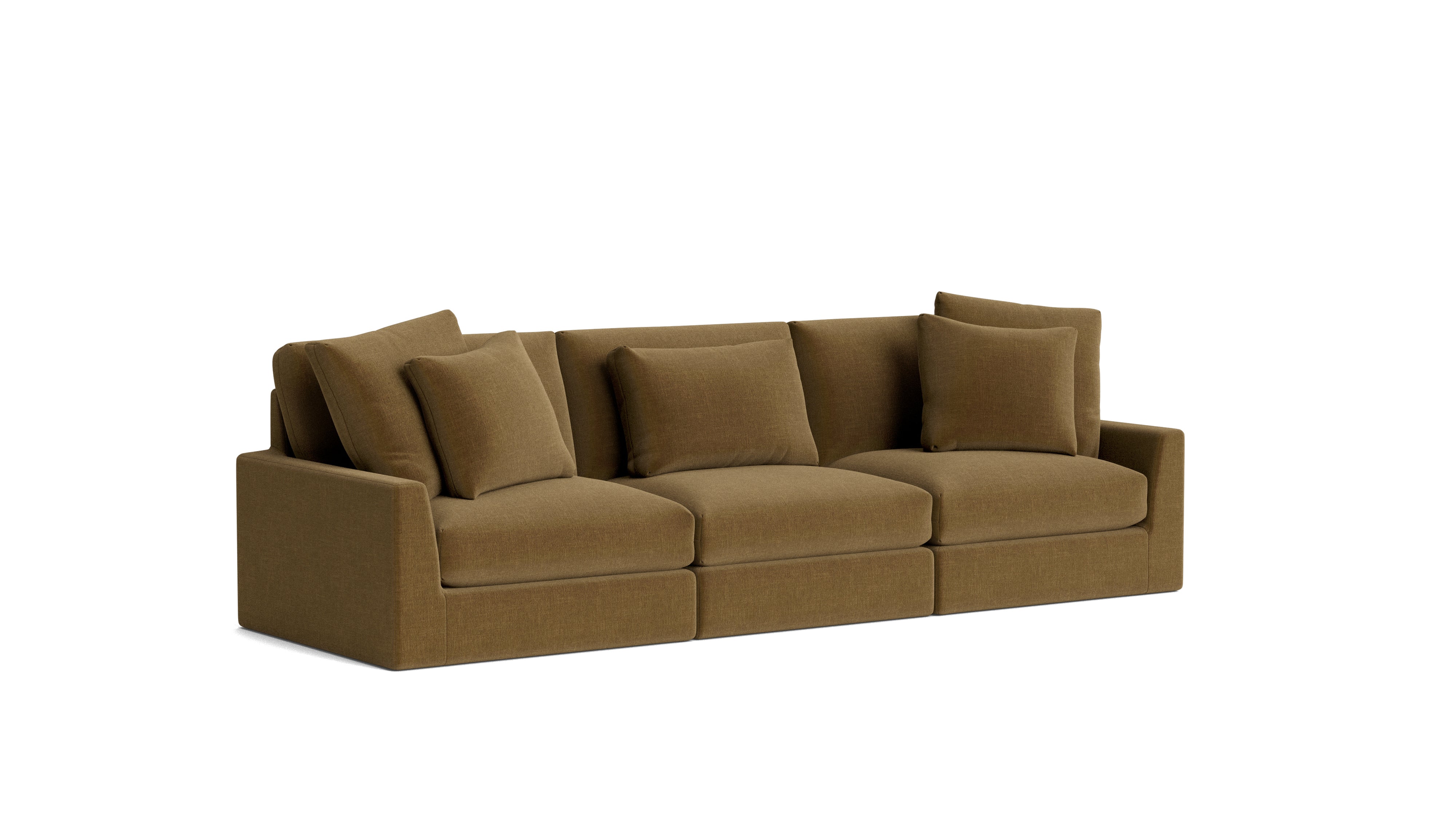 Breeze 3-Piece Modular Sofa, Large, Bronze