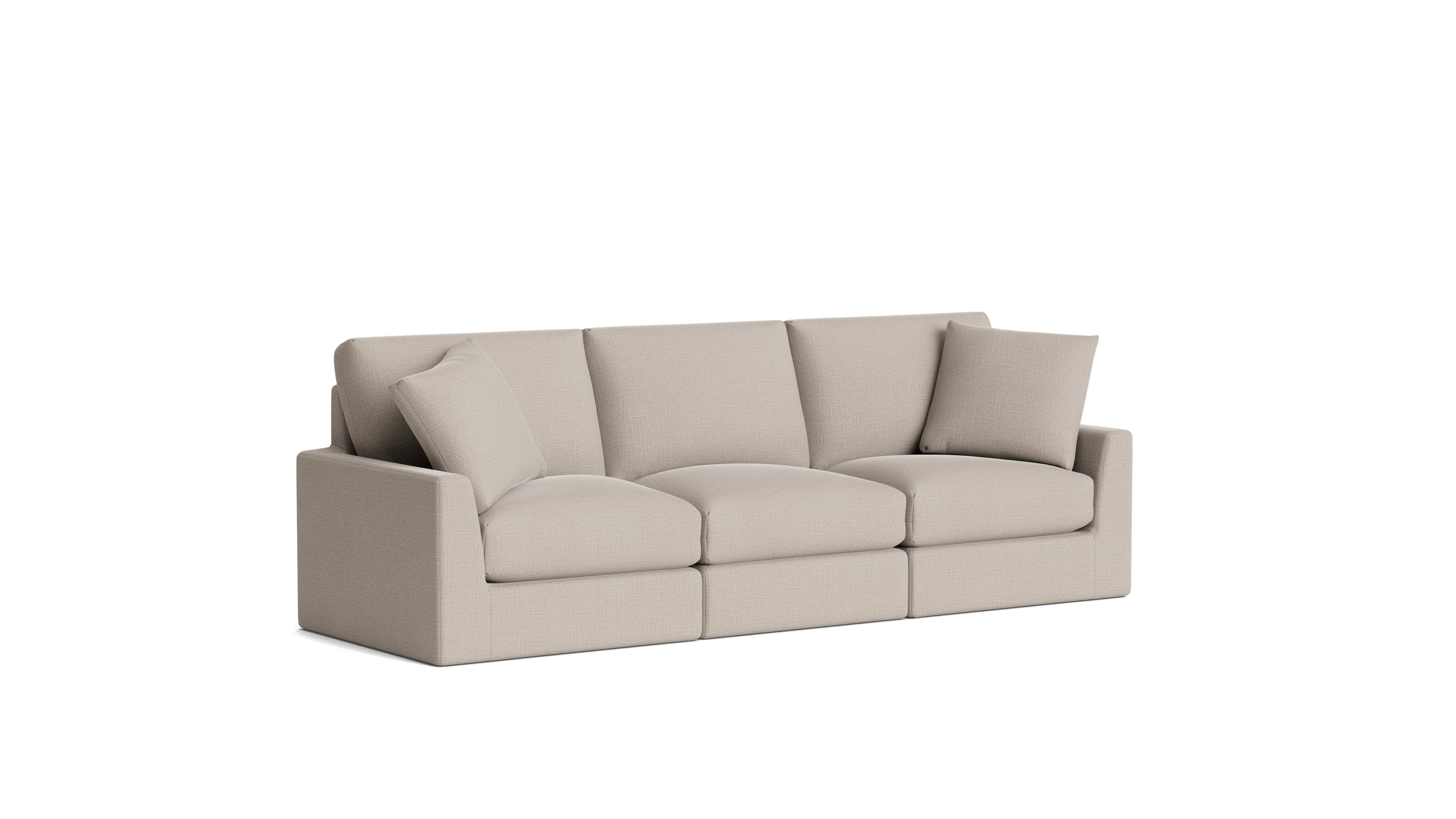 Breeze 3-Piece Modular Sofa, Standard, Light Pebble