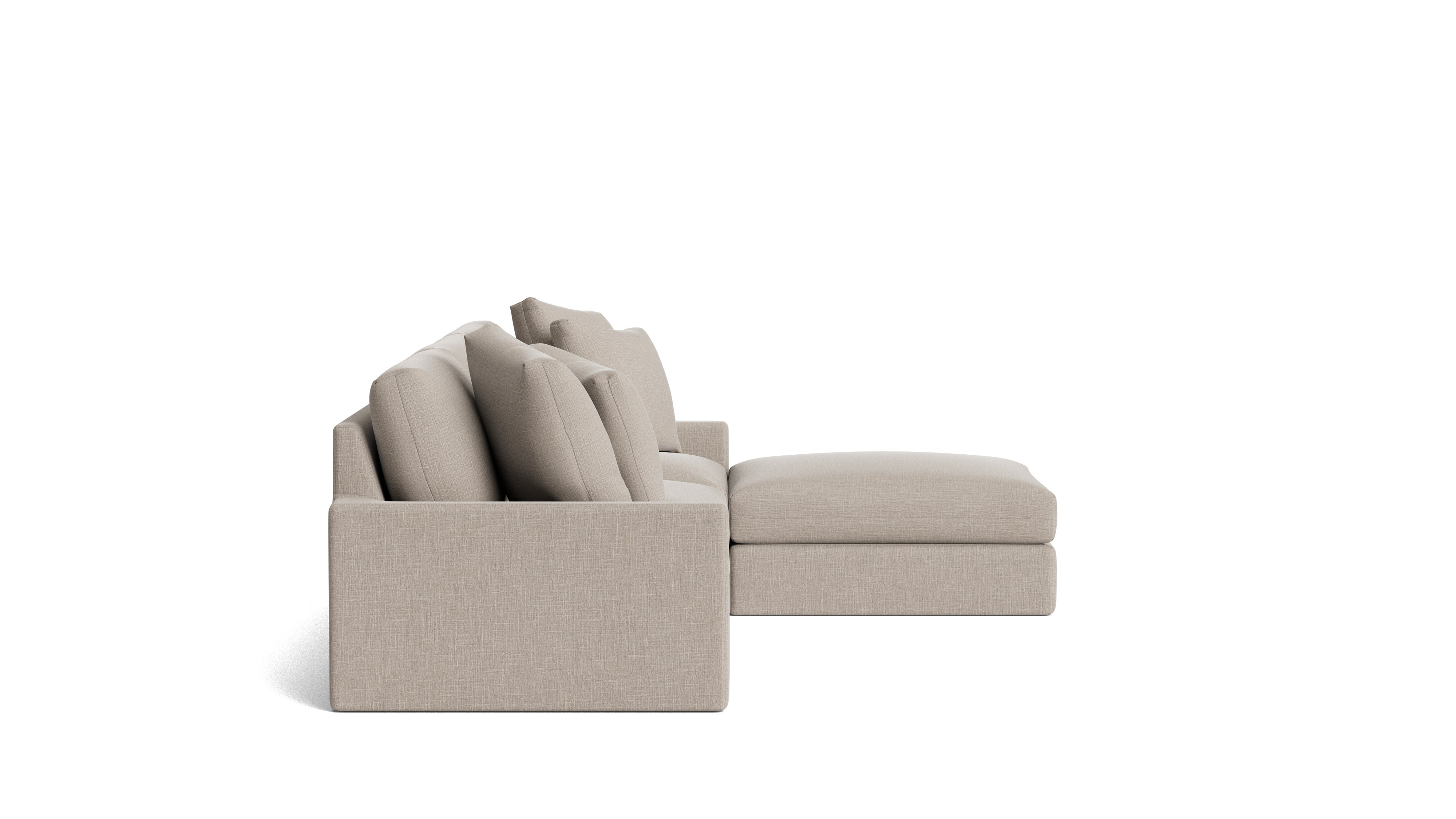 Breeze 4-Piece Modular Sectional, Large, Light Pebble