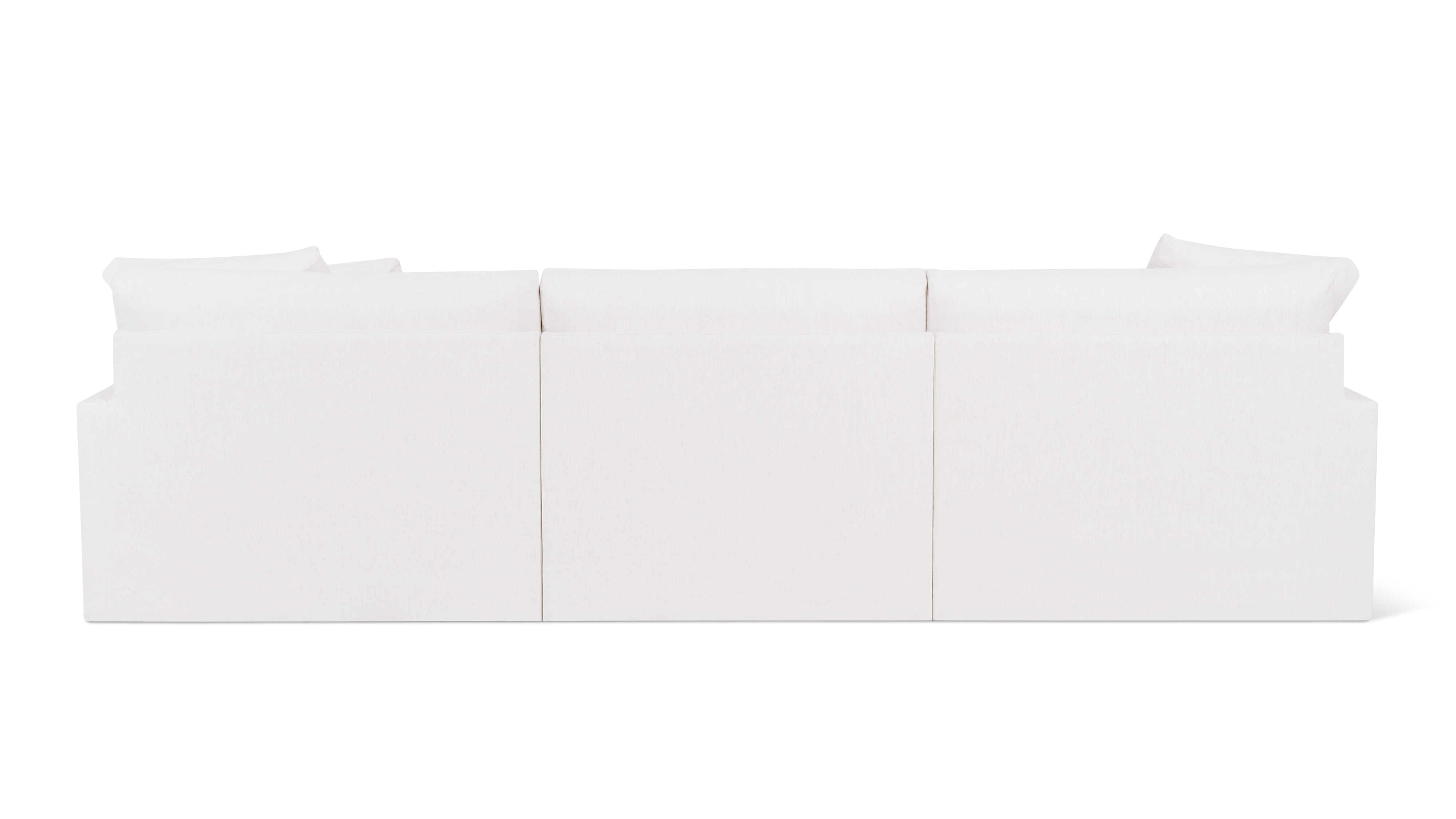 Breeze 4-Piece Modular Sectional, Large, Nomad Snow