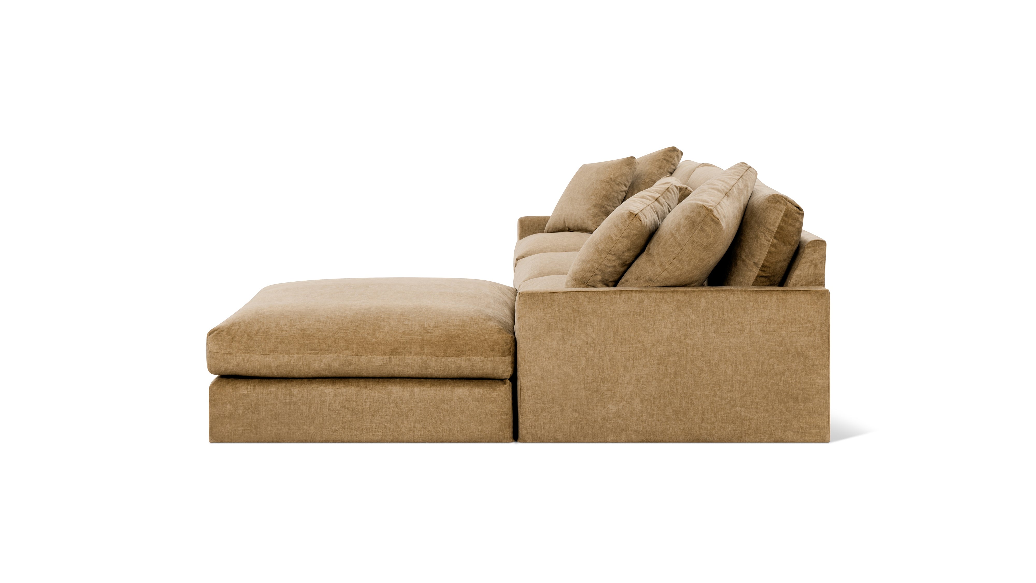 Breeze 4-Piece Modular Sectional, Large, Bronze