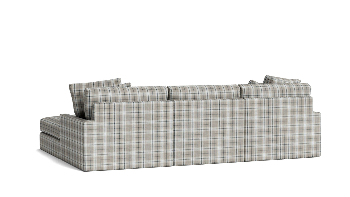 Breeze 4-Piece Modular Sectional, Large, Hudson Check
