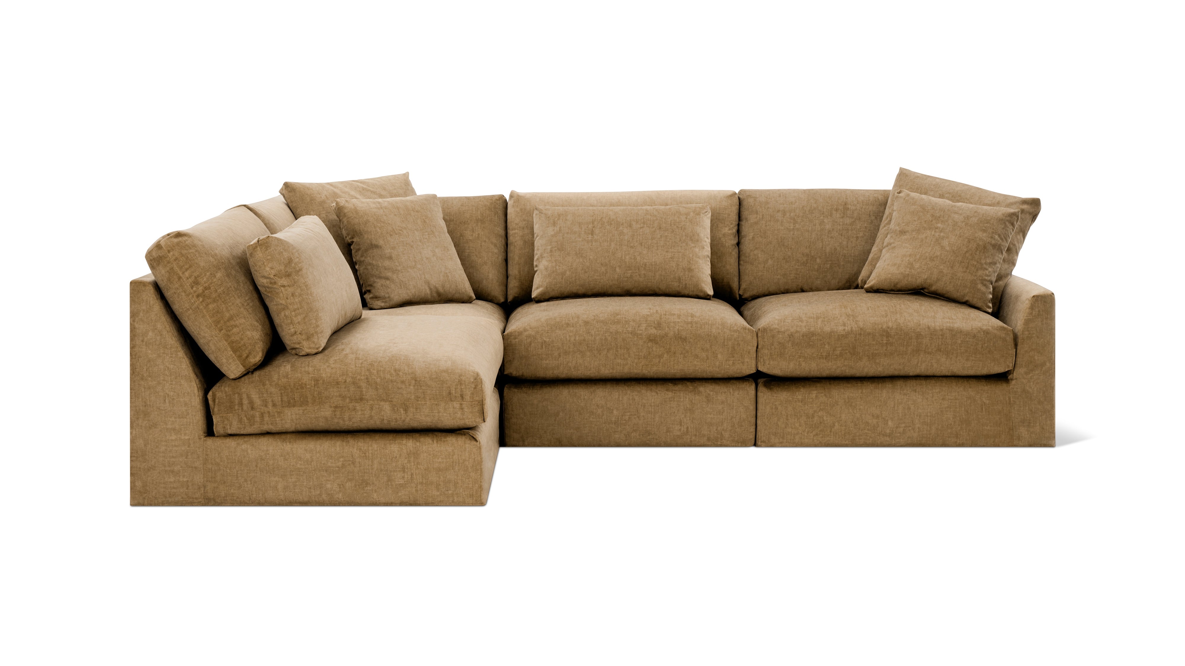Breeze 4-Piece Modular Sectional Left, Standard, Bronze