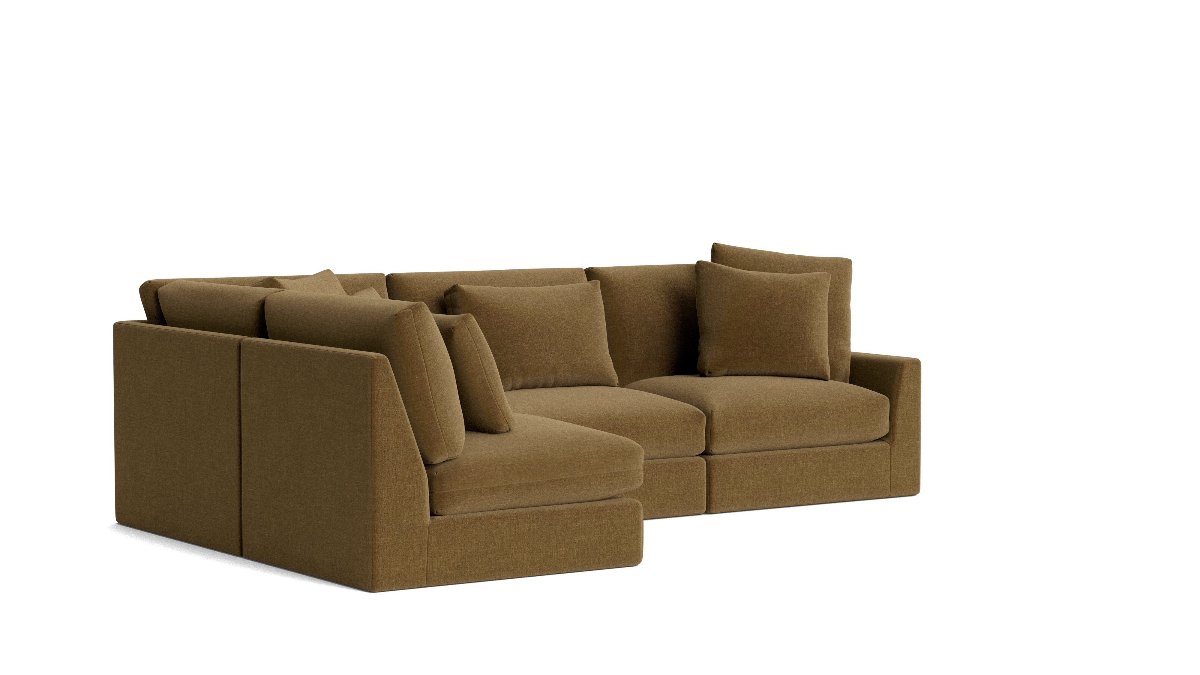 Breeze 4-Piece Modular Sectional Left, Large, Bronze