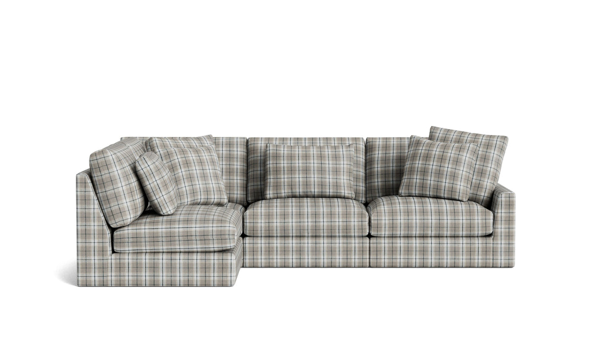 Breeze 4-Piece Modular Sectional Left, Large, Hudson Check_image