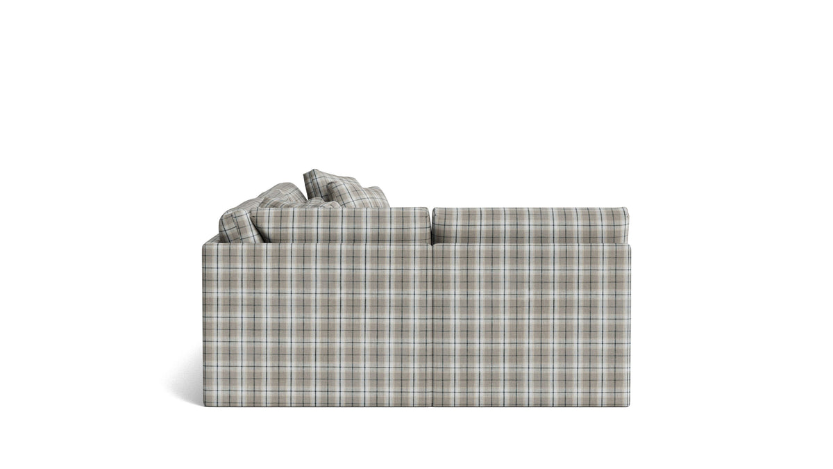 Breeze 4-Piece Modular Sectional Left, Large, Hudson Check