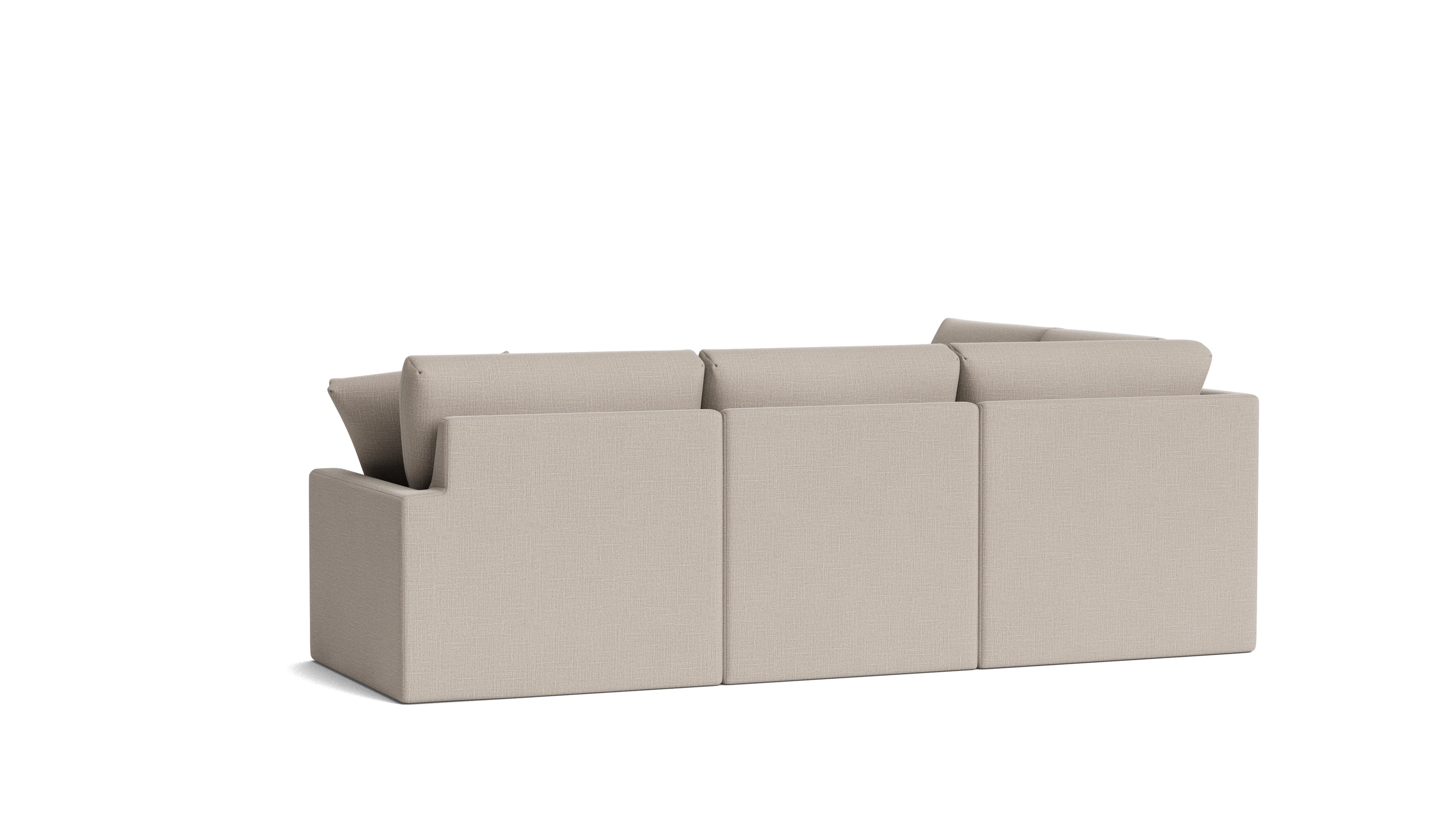 Breeze 4-Piece Modular Sectional Left, Standard, Light Pebble