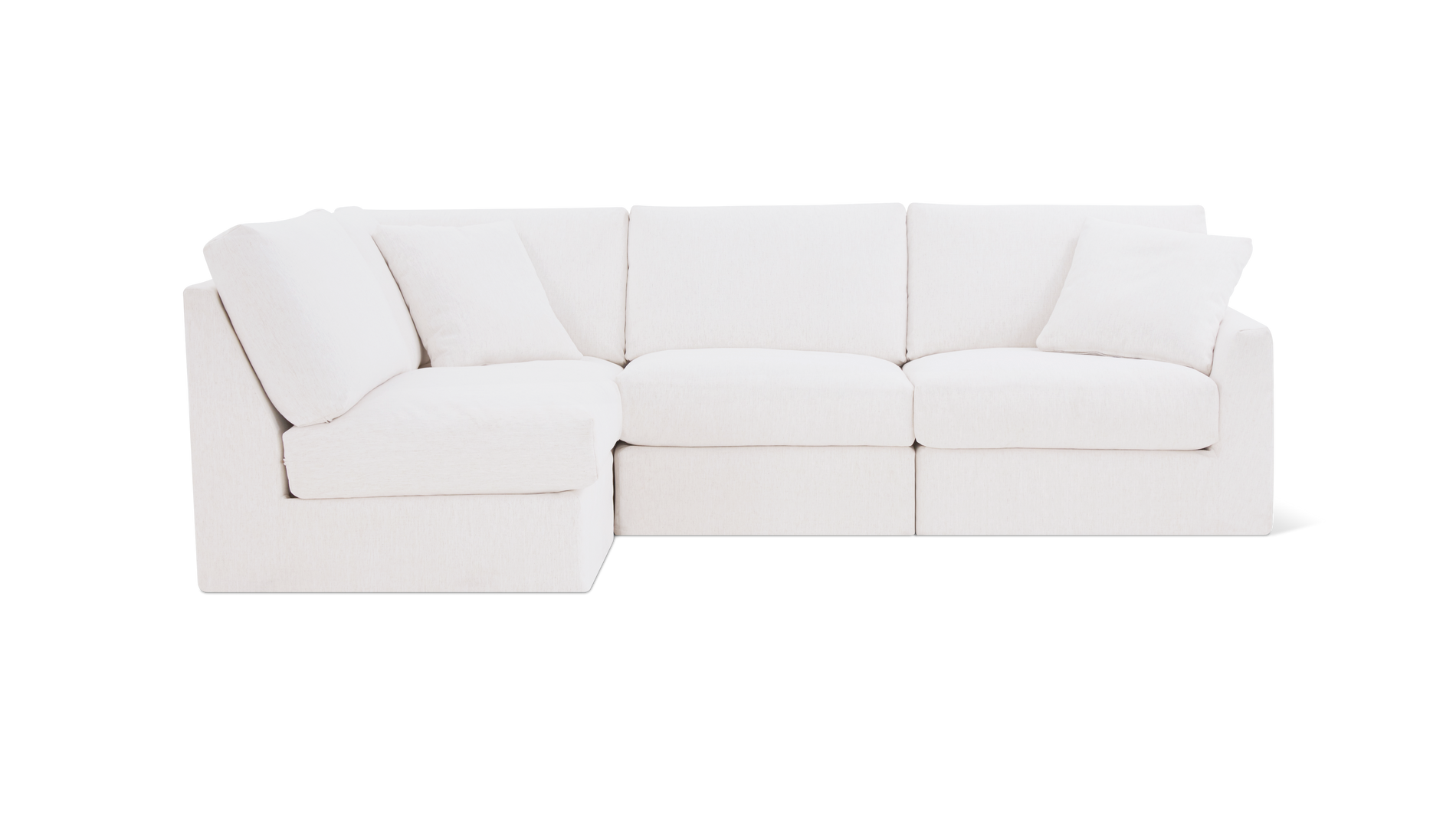 Breeze 4-Piece Modular Sectional Left, Standard, Nomad Snow_image