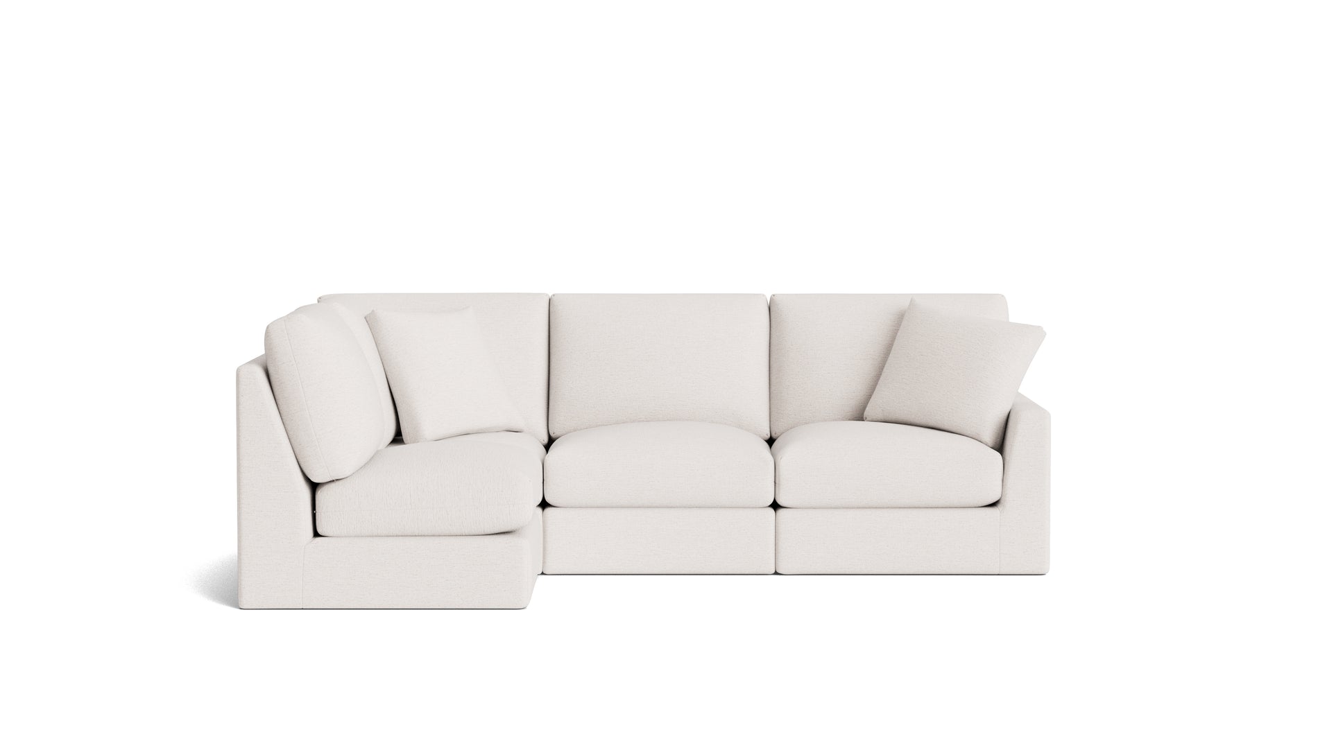 Breeze 4-Piece Modular Sectional Left, Standard, Nomad Snow_image