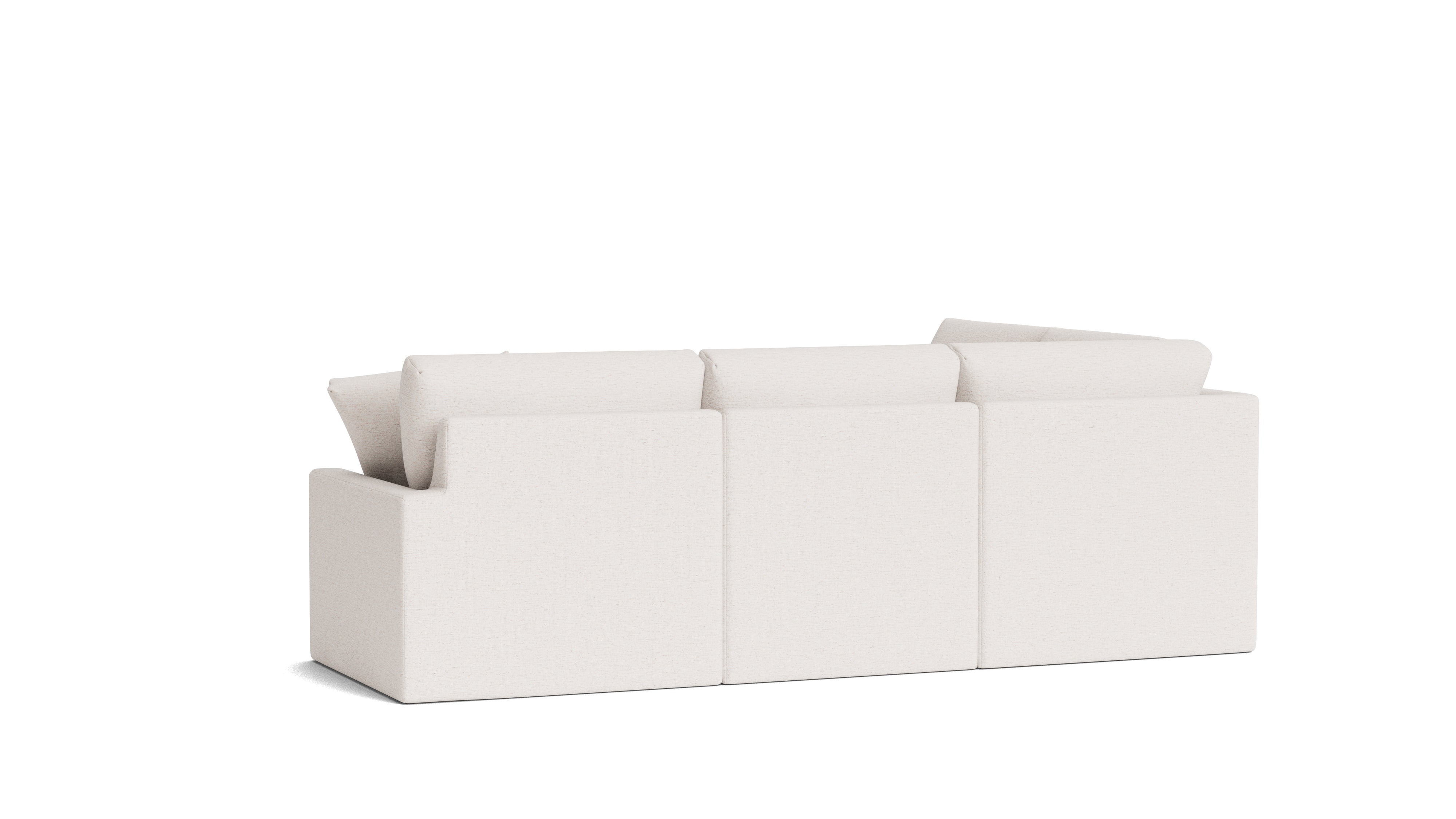 Breeze 4-Piece Modular Sectional Left, Standard, Nomad Snow