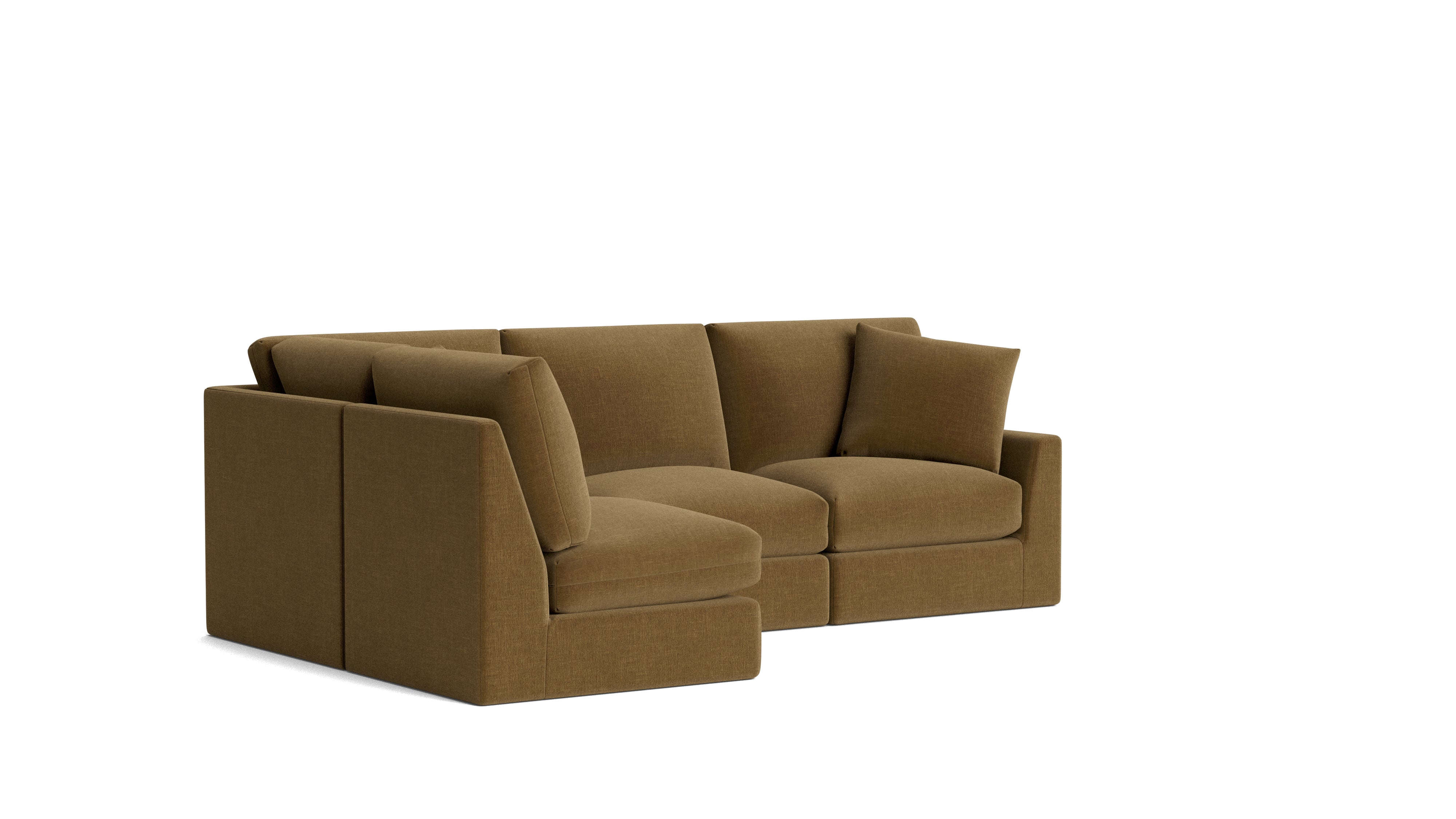 Breeze 4-Piece Modular Sectional Left, Standard, Bronze