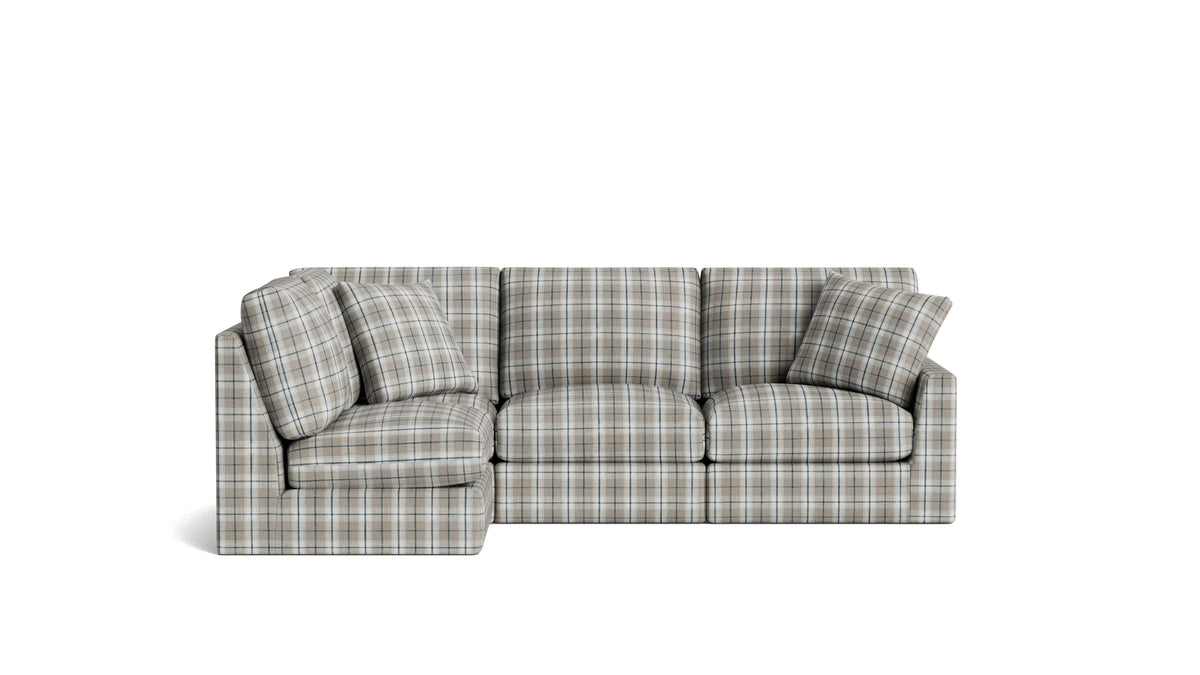 Breeze 4-Piece Modular Sectional Left, Standard, Hudson Check_image