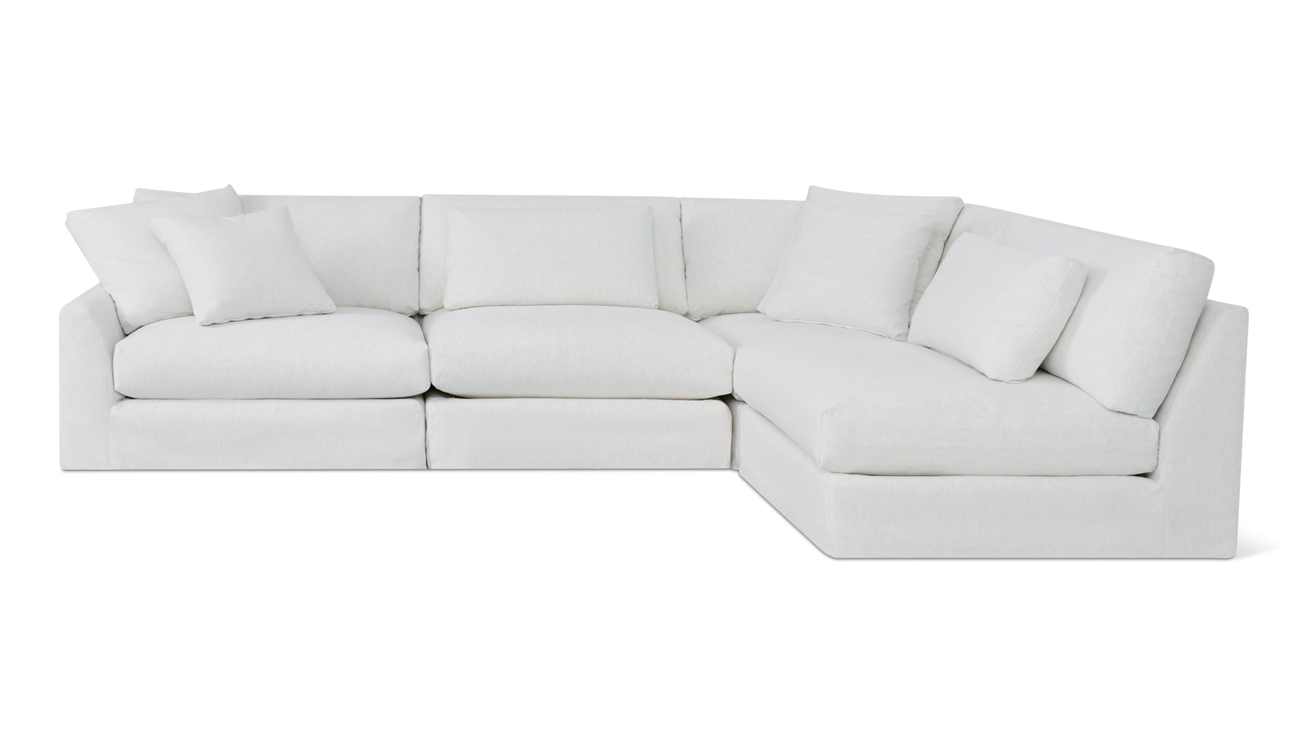 Breeze 4-Piece Modular Sectional Right, Large, Nomad Snow_image
