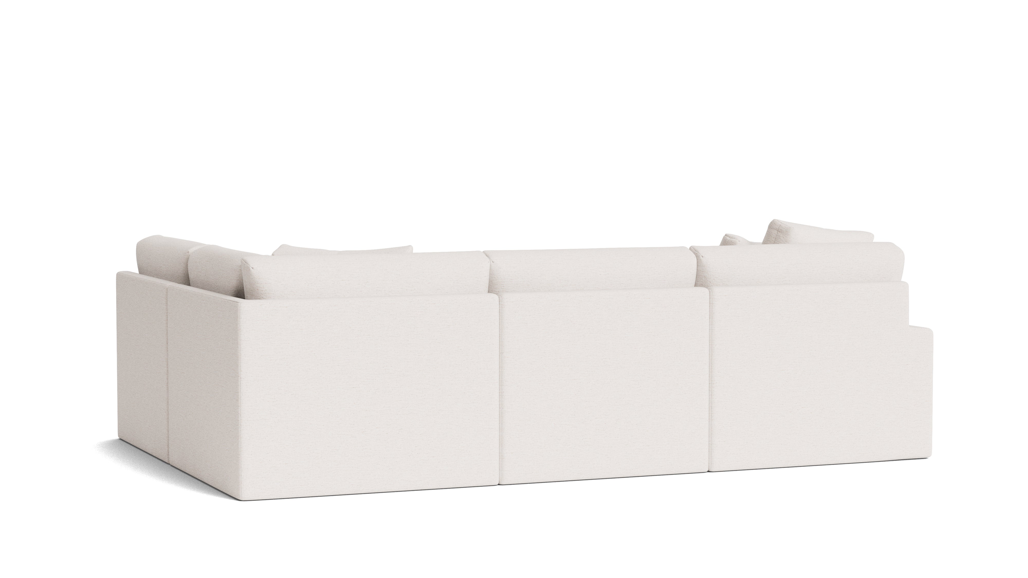 Breeze 4-Piece Modular Sectional Right, Large, Nomad Snow