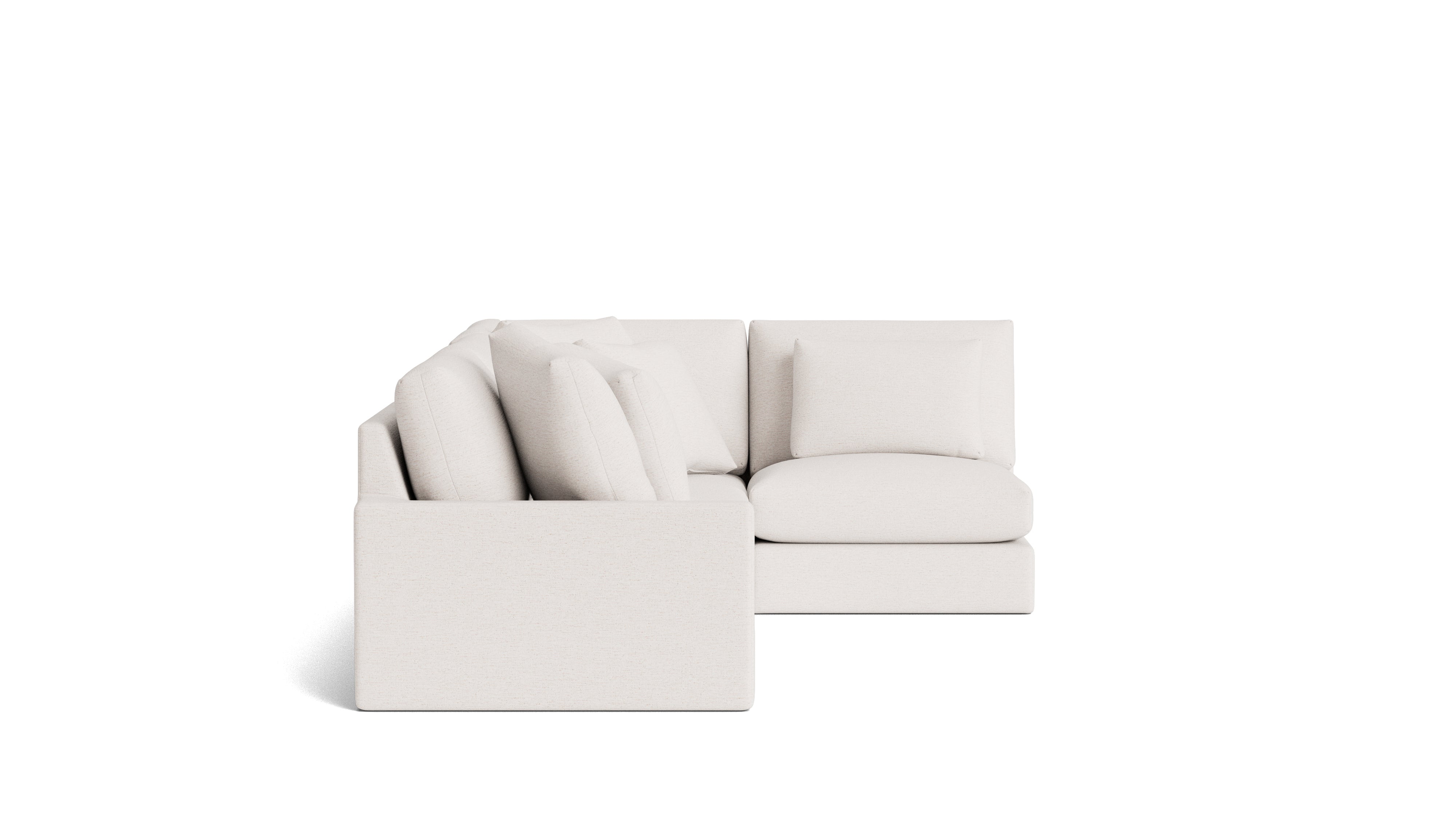Breeze 4-Piece Modular Sectional Right, Large, Nomad Snow