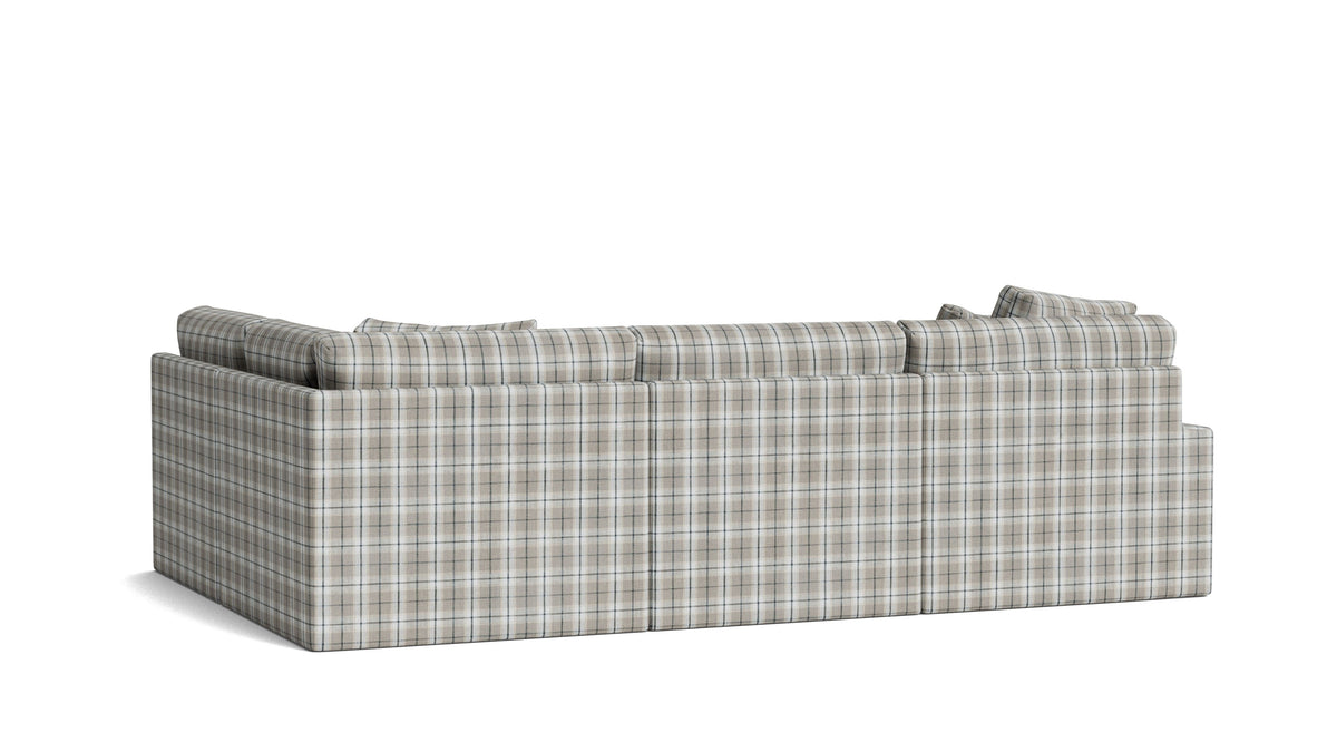 Breeze 4-Piece Modular Sectional Right, Large, Hudson Check