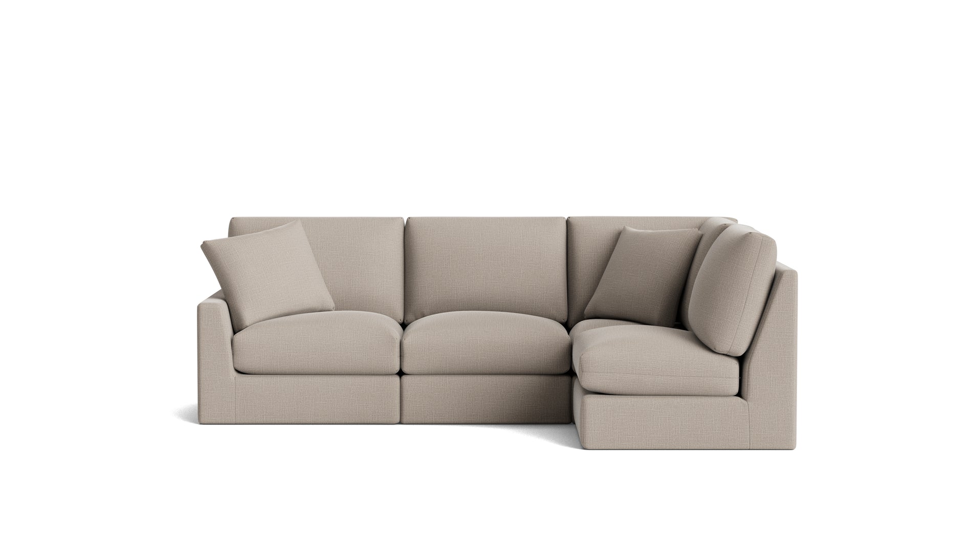 Breeze 4-Piece Modular Sectional Right, Standard, Light Pebble_image