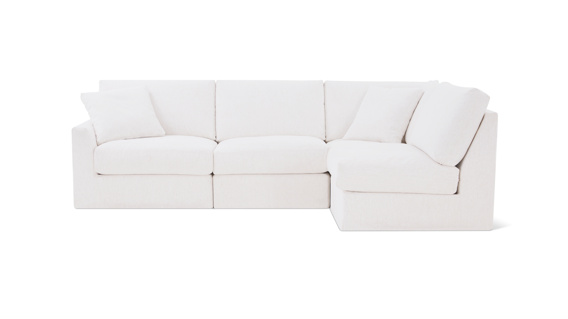 Breeze 4-Piece Modular Sectional Right, Standard, Nomad Snow_image
