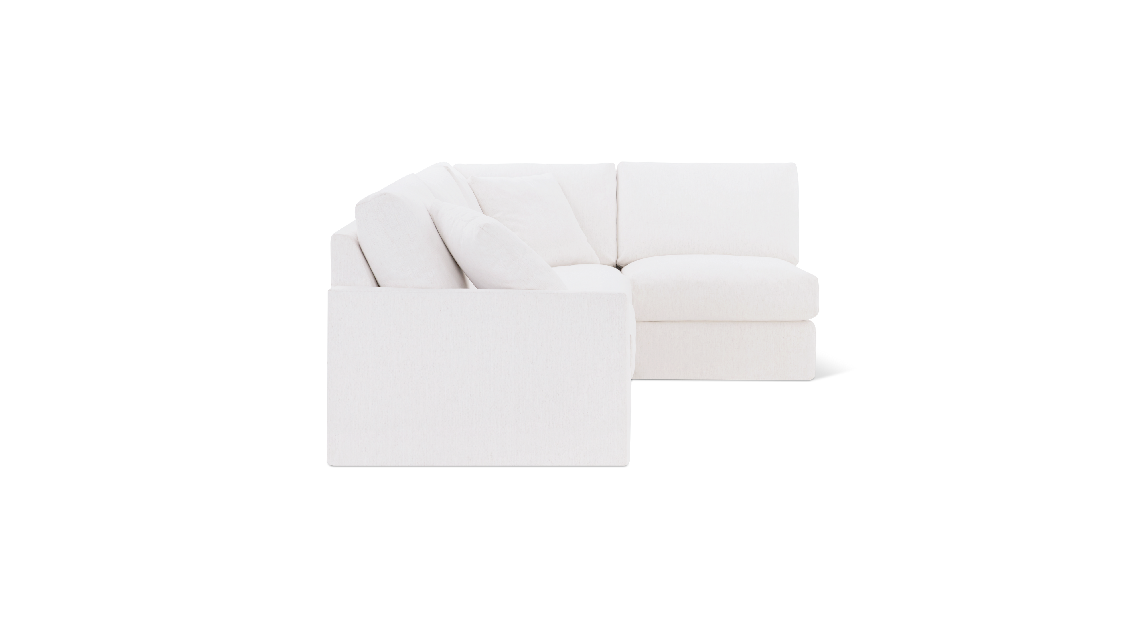 Breeze 4-Piece Modular Sectional Right, Standard, Nomad Snow