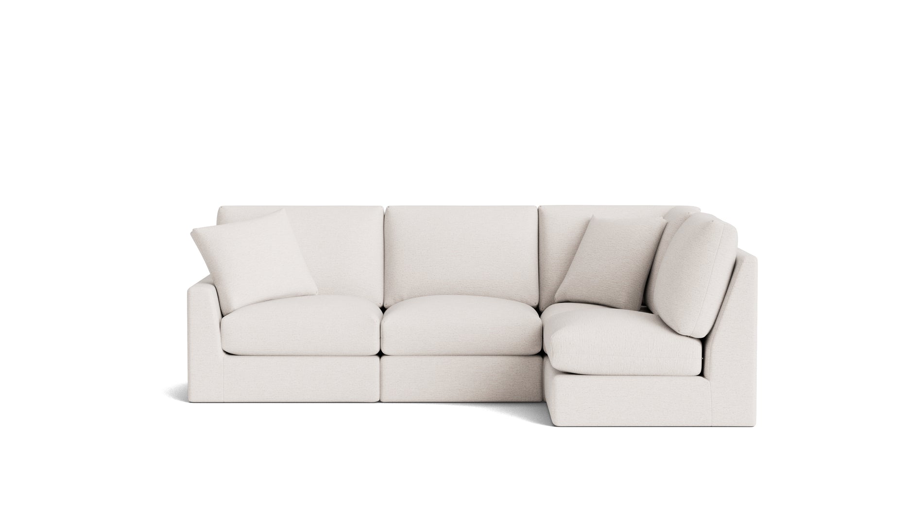 Breeze 4-Piece Modular Sectional Right, Standard, Nomad Snow_image