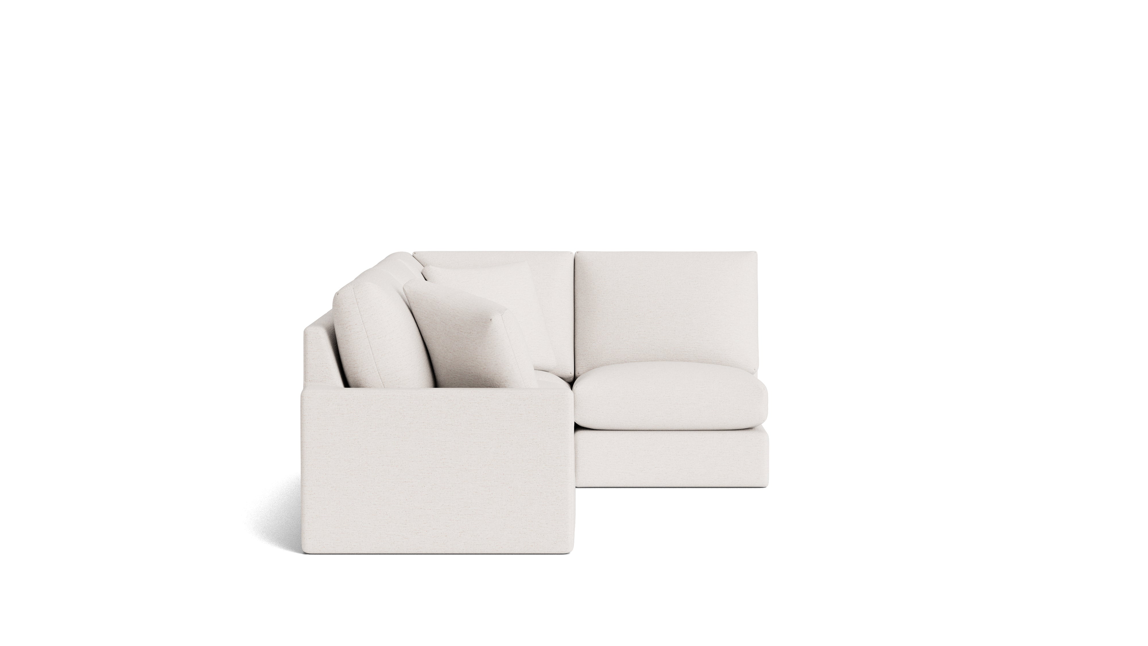 Breeze 4-Piece Modular Sectional Right, Standard, Nomad Snow