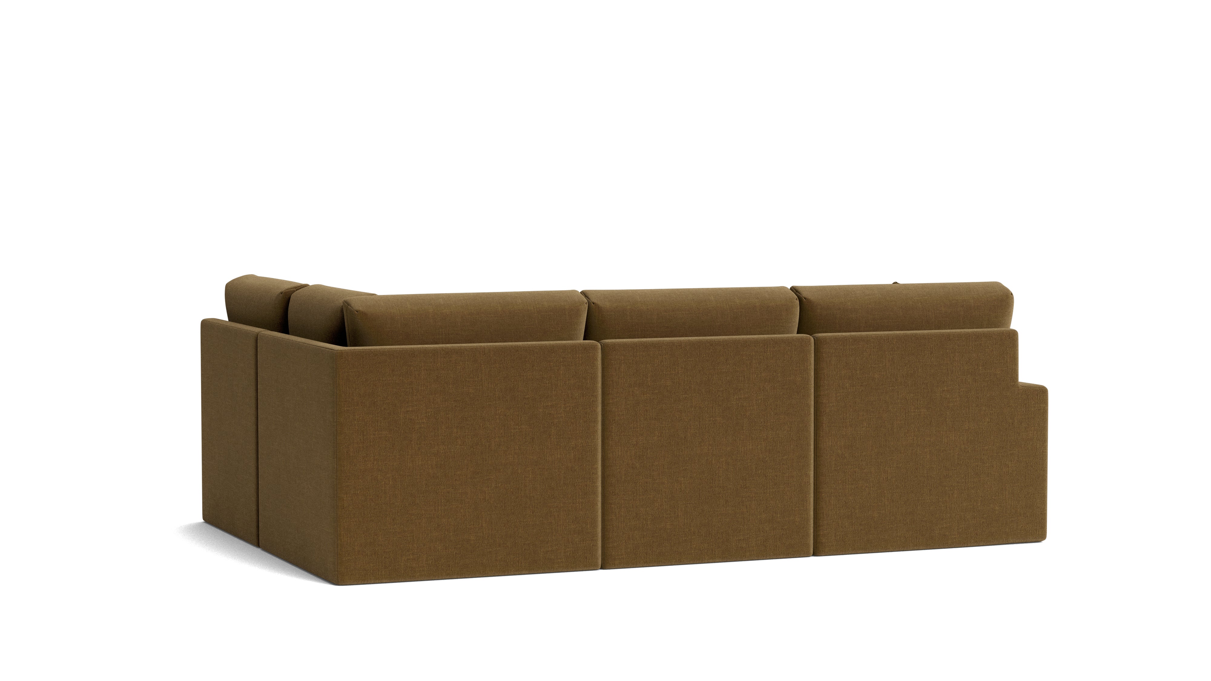 Breeze 4-Piece Modular Sectional Right, Standard, Bronze