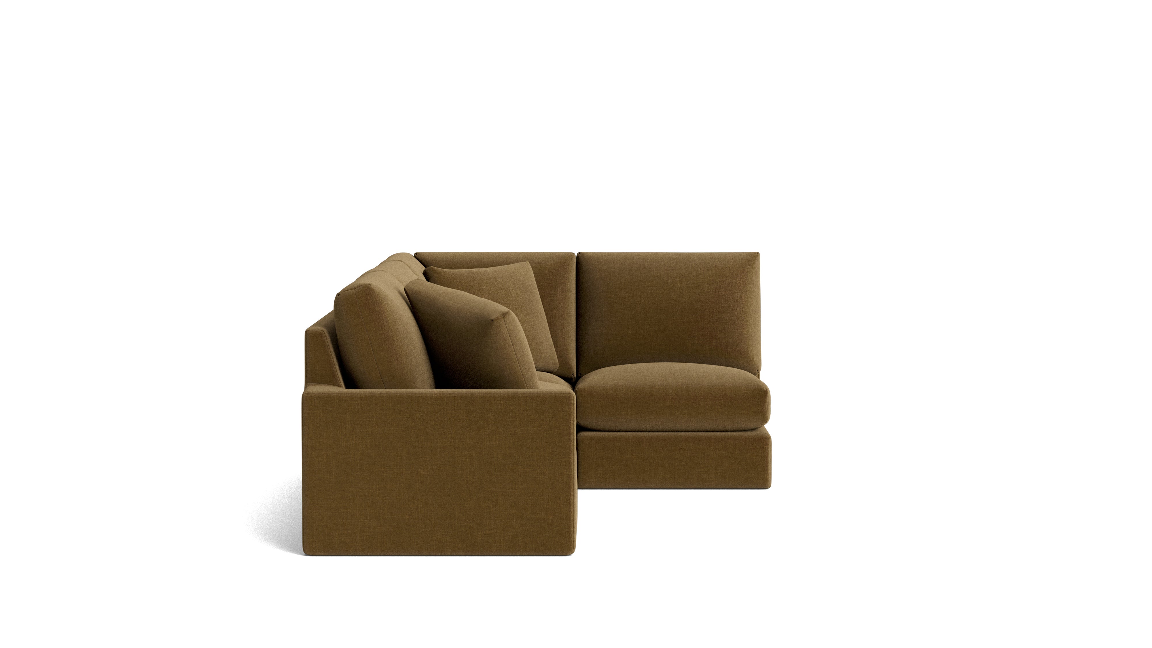 Breeze 4-Piece Modular Sectional Right, Standard, Bronze