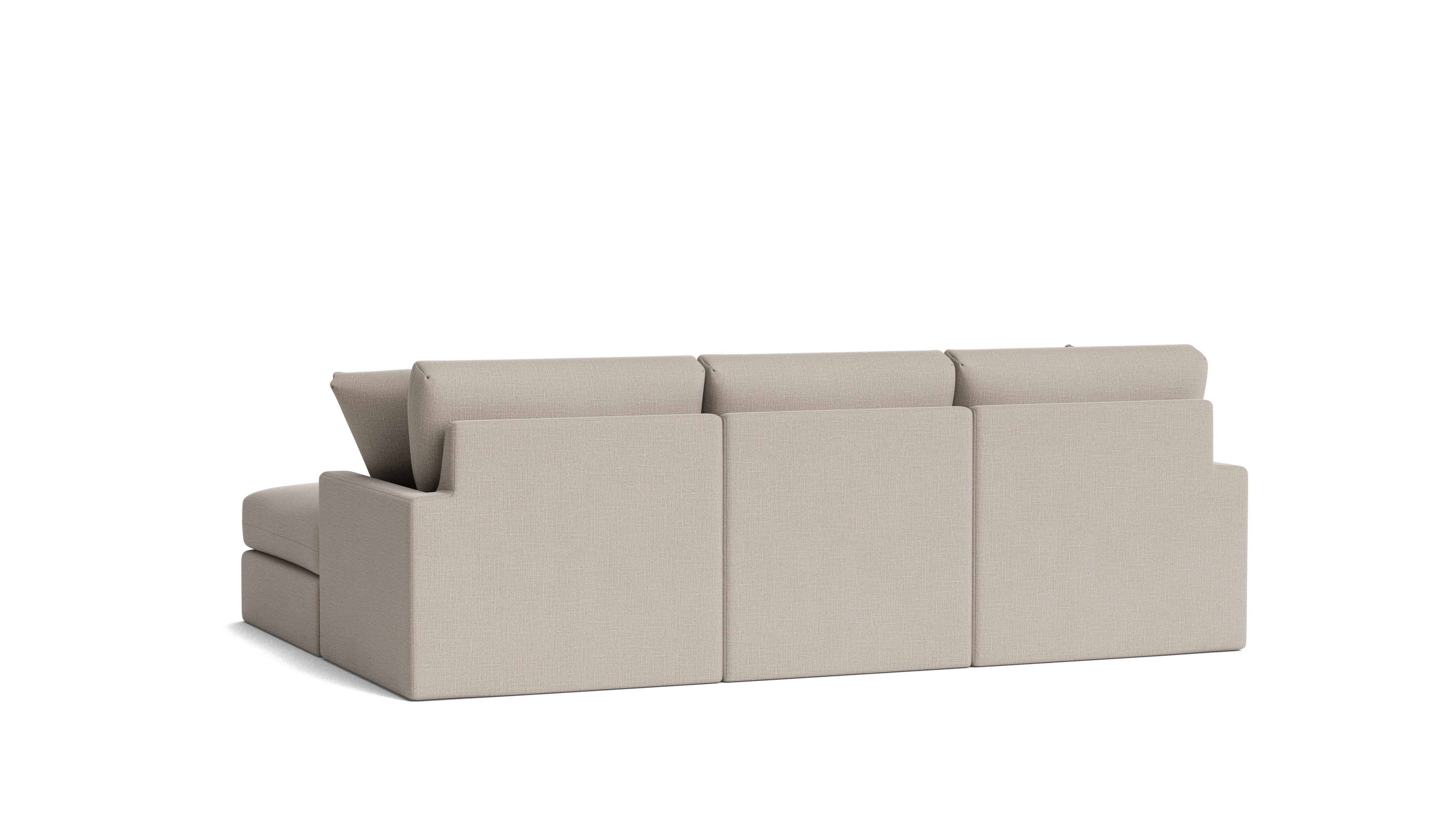 Breeze 4-Piece Modular Sectional, Standard, Light Pebble