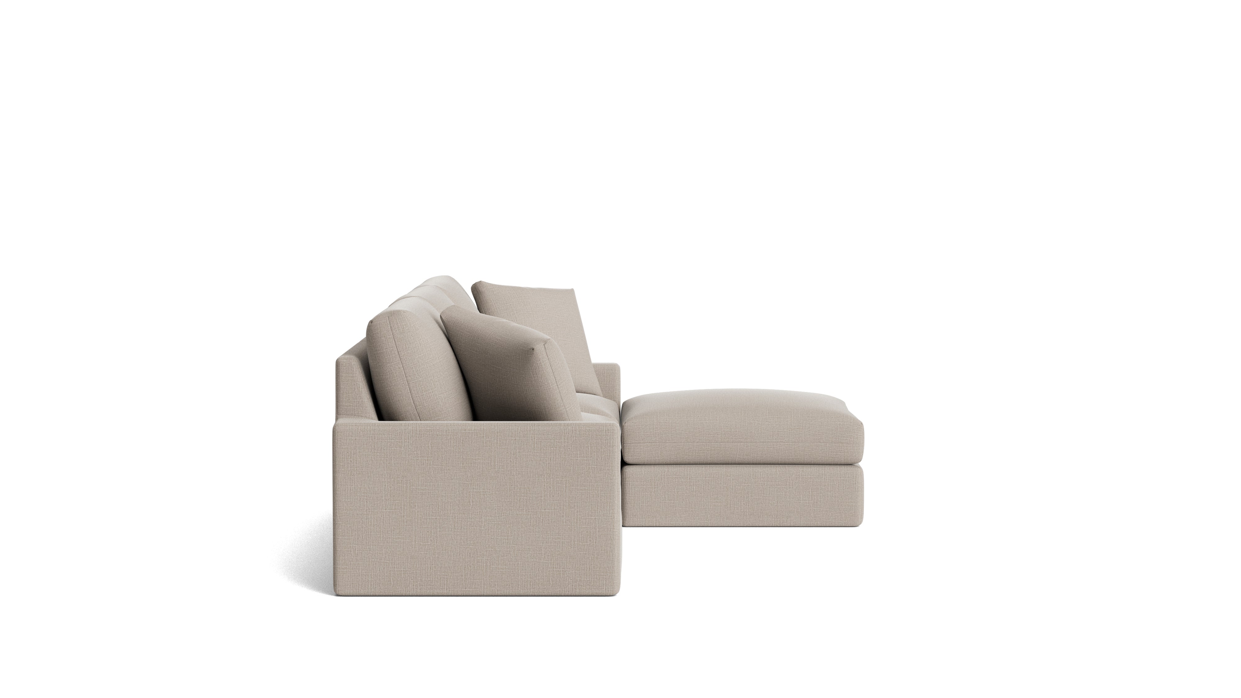 Breeze 4-Piece Modular Sectional, Standard, Light Pebble