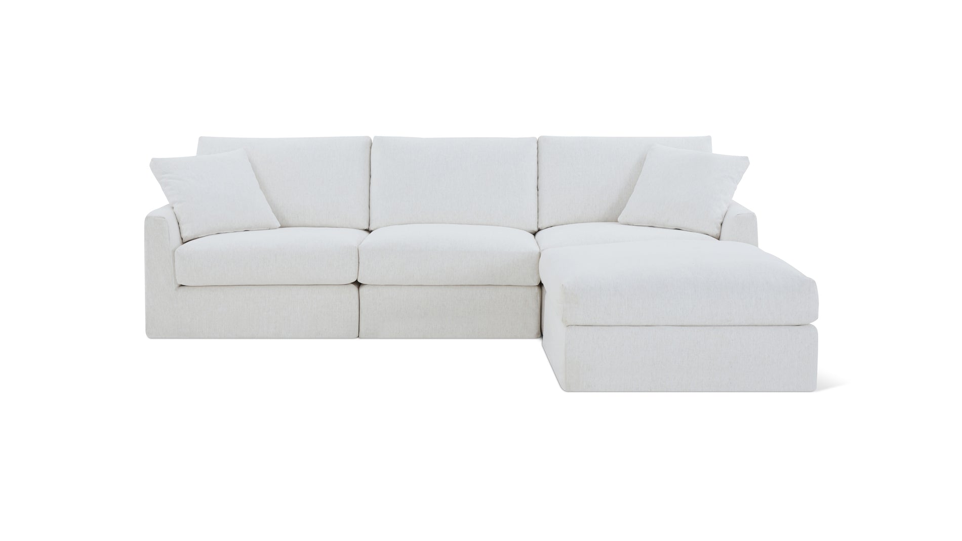 Breeze 4-Piece Modular Sectional, Standard, Nomad Snow_image