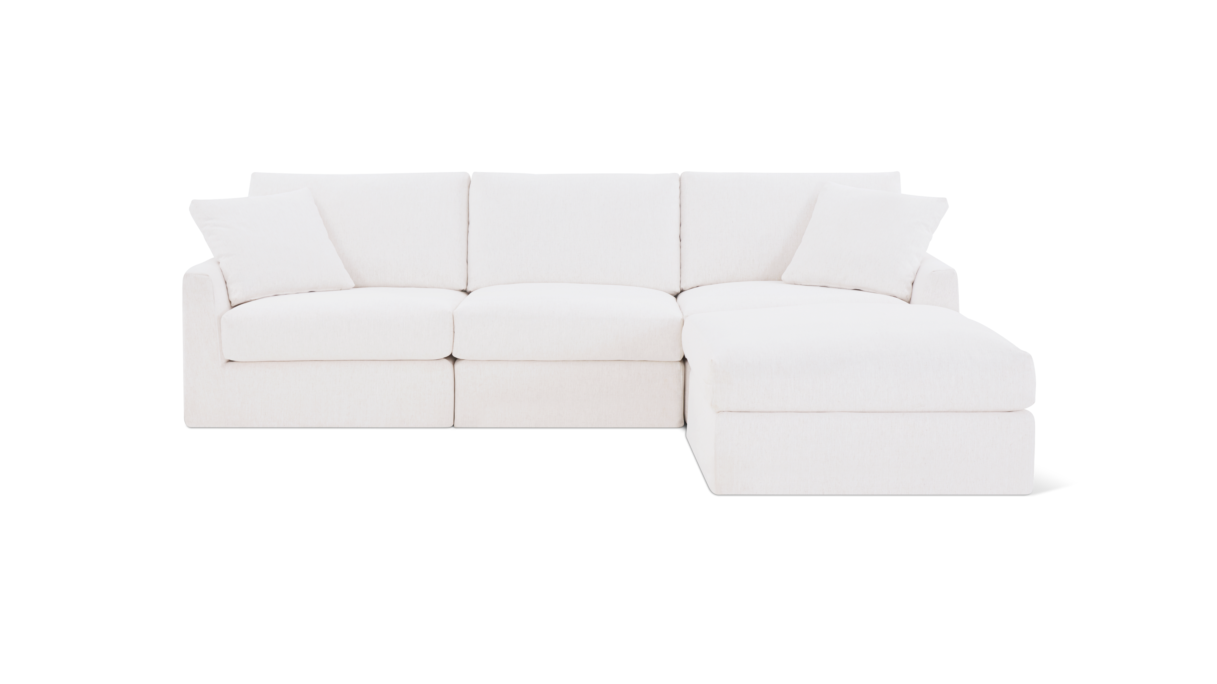 Breeze 4-Piece Modular Sectional, Standard, Nomad Snow