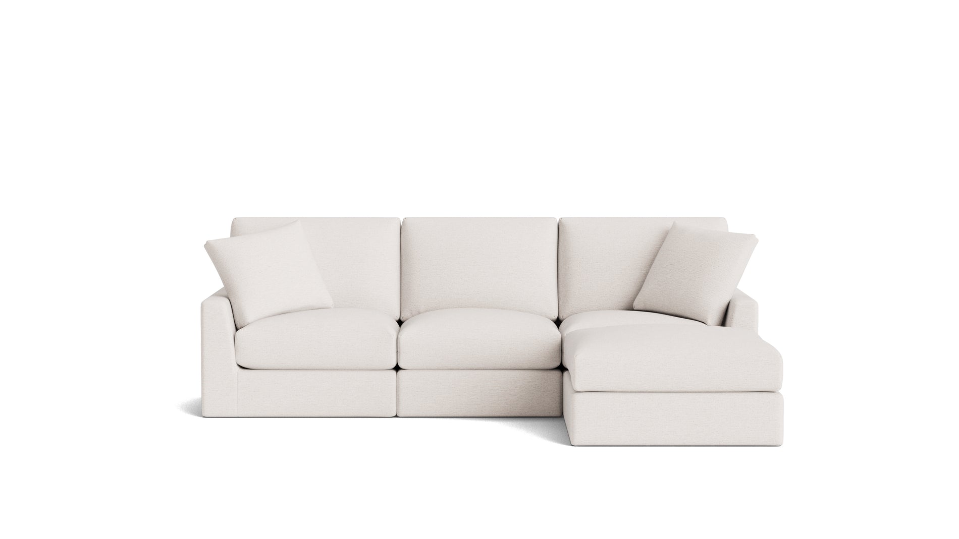 Breeze 4-Piece Modular Sectional, Standard, Nomad Snow_image