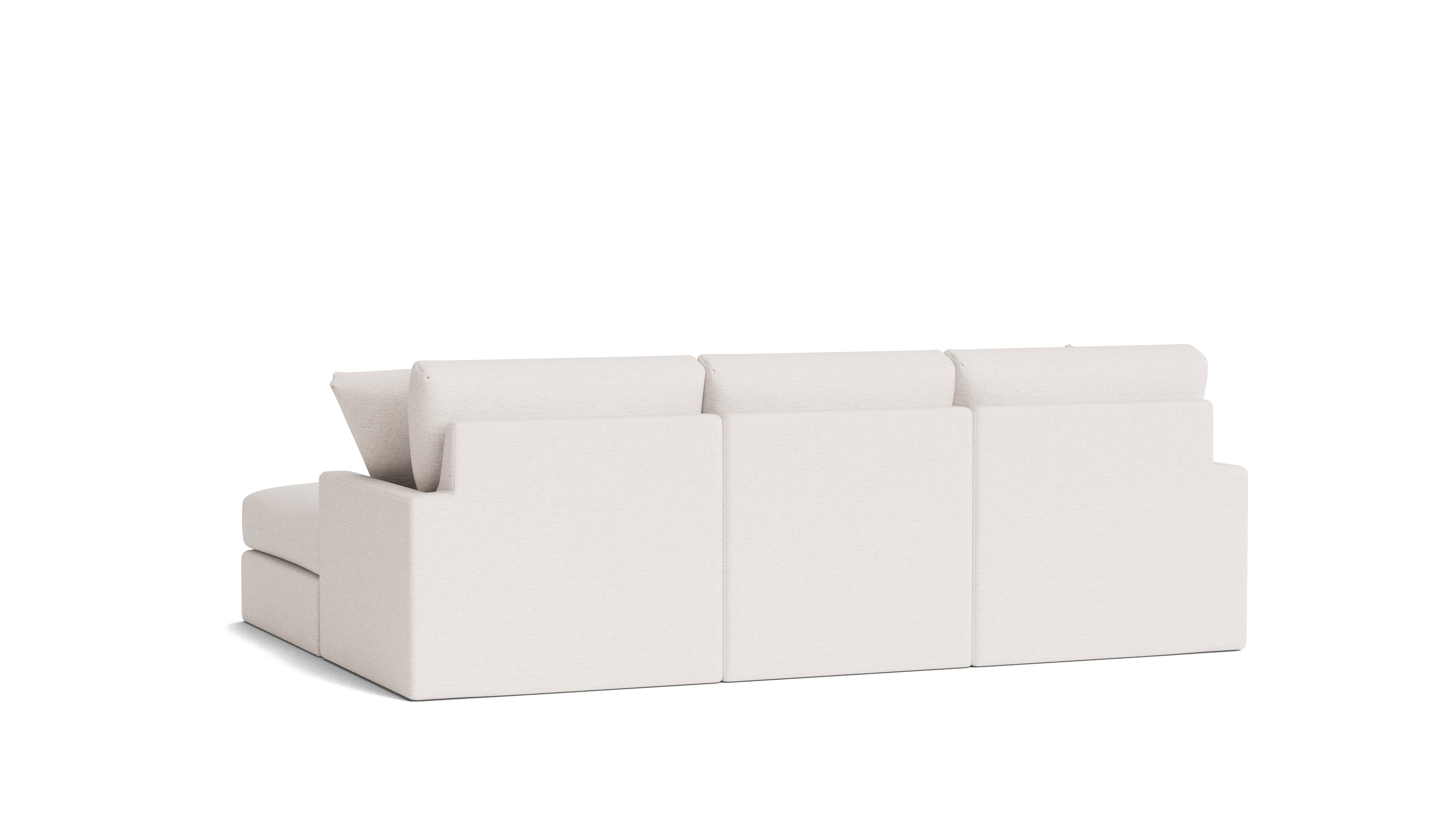 Breeze 4-Piece Modular Sectional, Standard, Nomad Snow