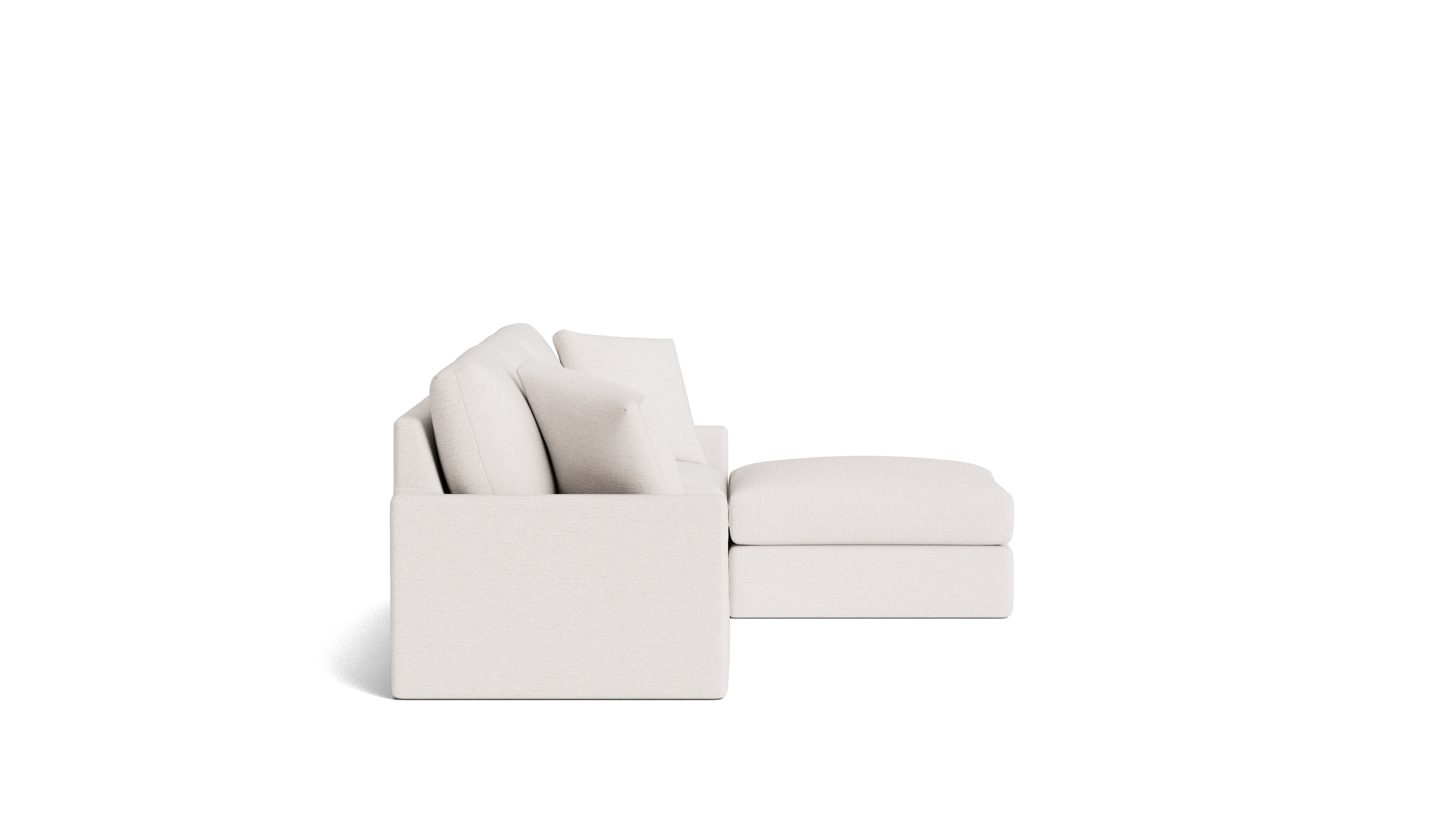 Breeze 4-Piece Modular Sectional, Standard, Nomad Snow