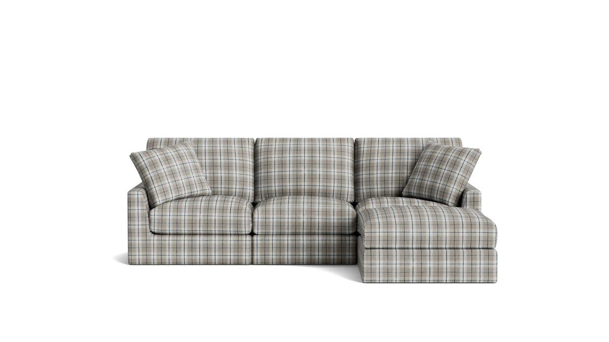 Breeze 4-Piece Modular Sectional, Standard, Hudson Check_image