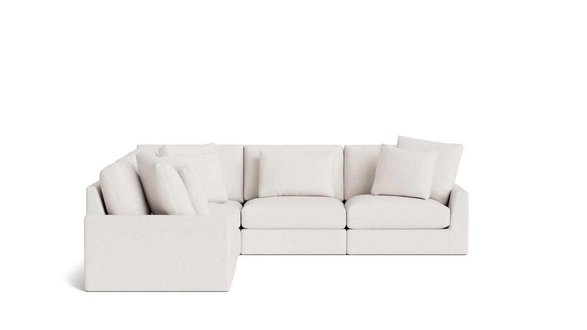 Breeze 5-Piece Modular Sectional Closed, Large, Nomad Snow_image