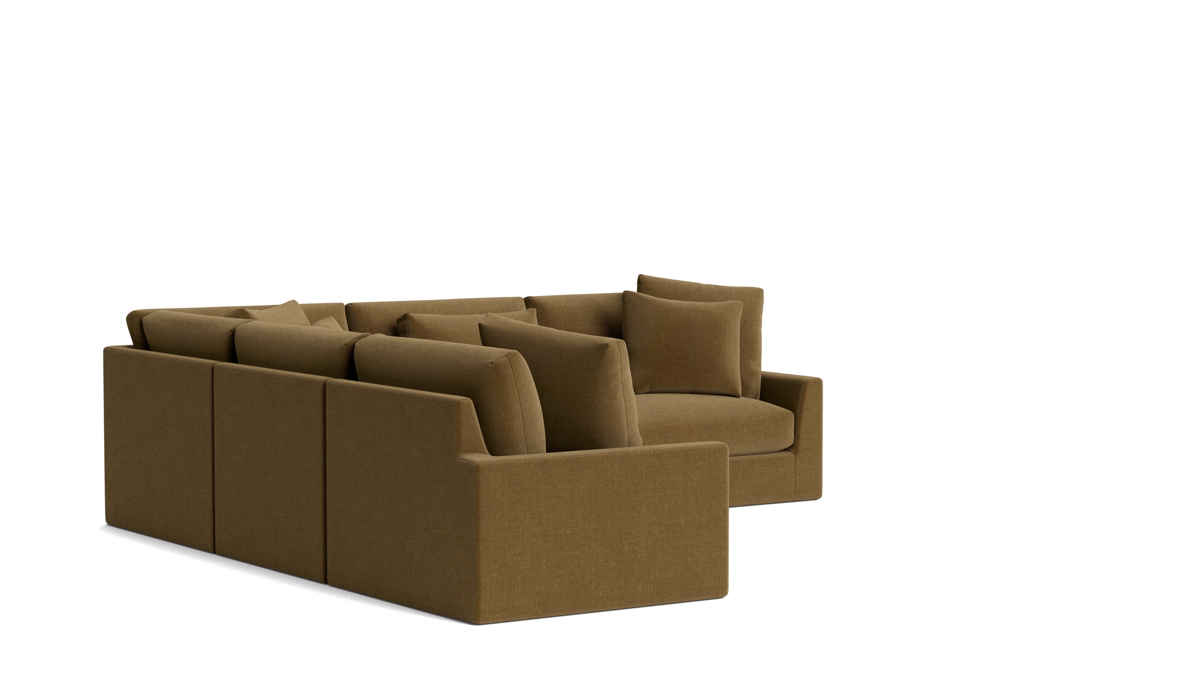 Breeze 5-Piece Modular Sectional Closed, Large, Bronze
