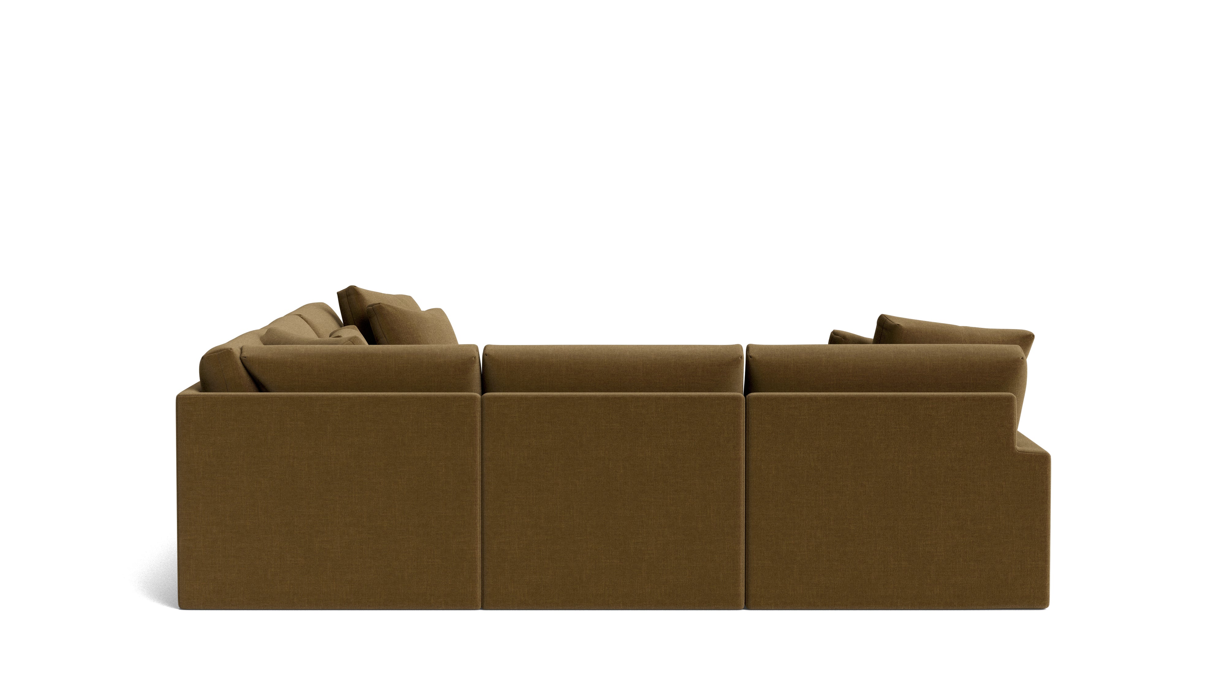 Breeze 5-Piece Modular Sectional Closed, Large, Bronze