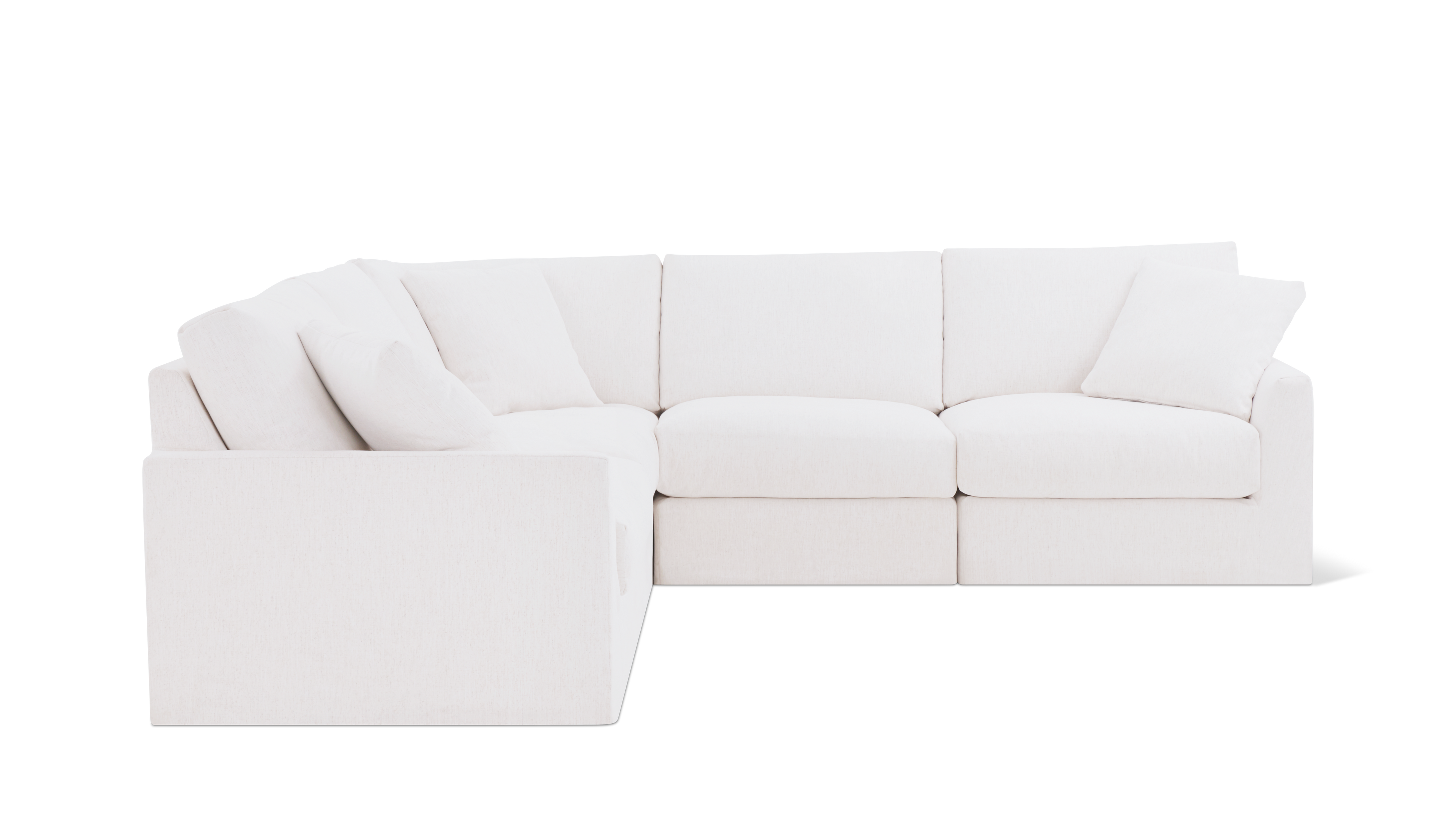 Breeze 5-Piece Modular Sectional Closed, Standard, Nomad Snow