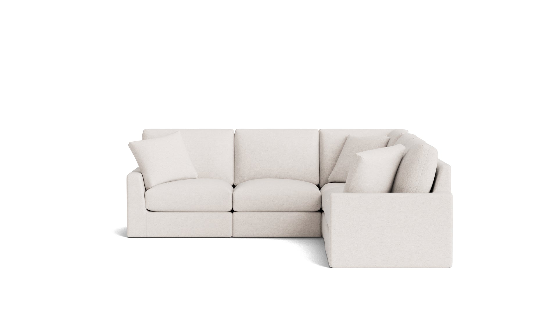 Breeze 5-Piece Modular Sectional Closed, Standard, Nomad Snow_image